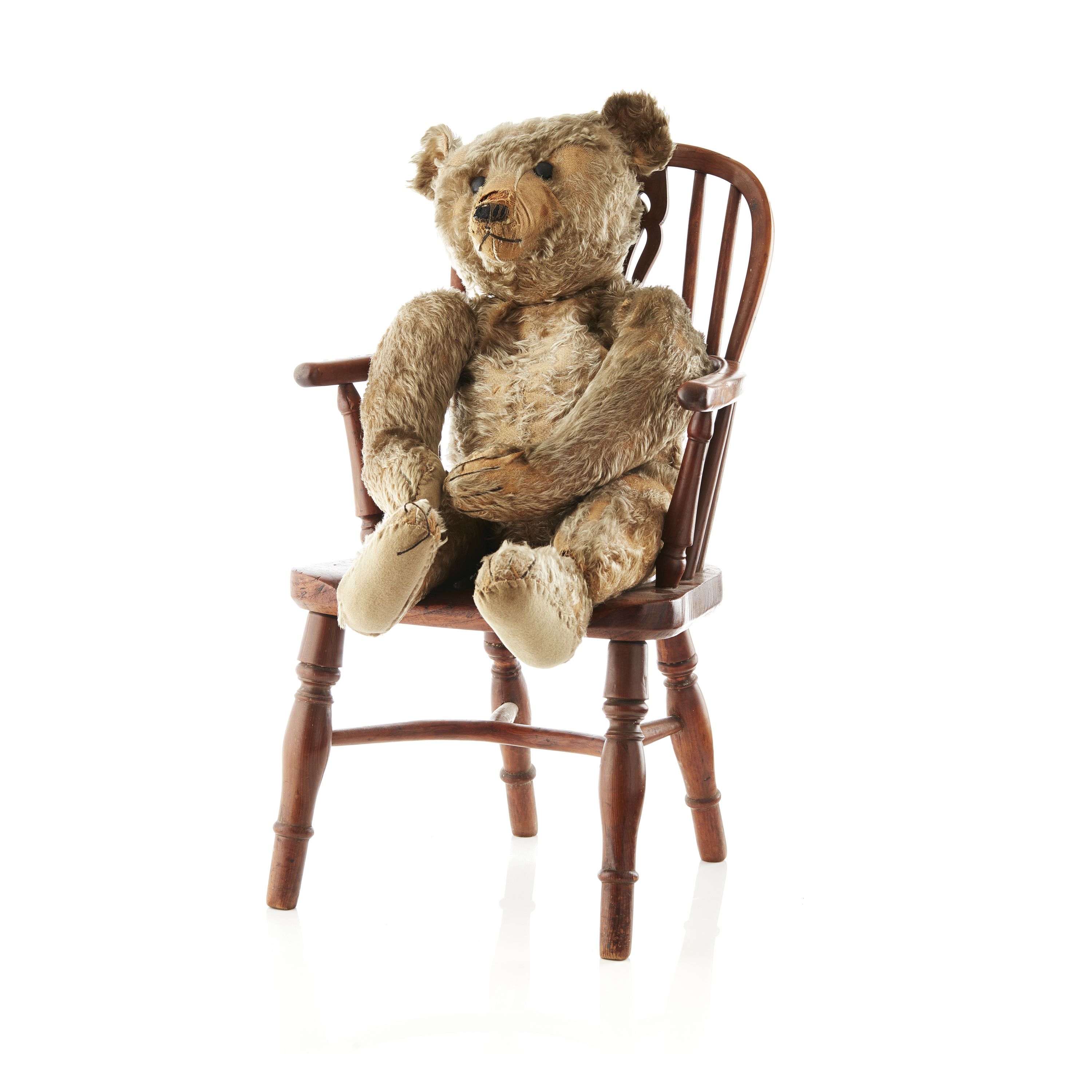 LARGE GERMAN TEDDY BEAR, ATTRIBUTED TO STEIFF