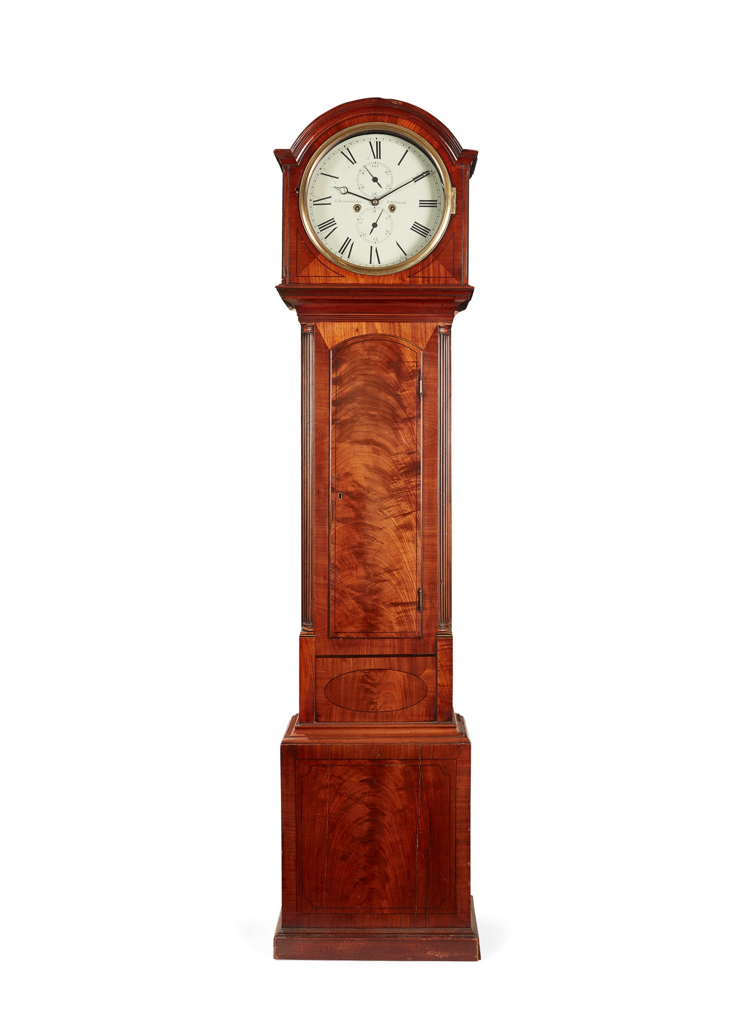 SCOTTISH REGENCY LONGCASE CLOCK, J. BRECKENRIDGE, EDINBURGH