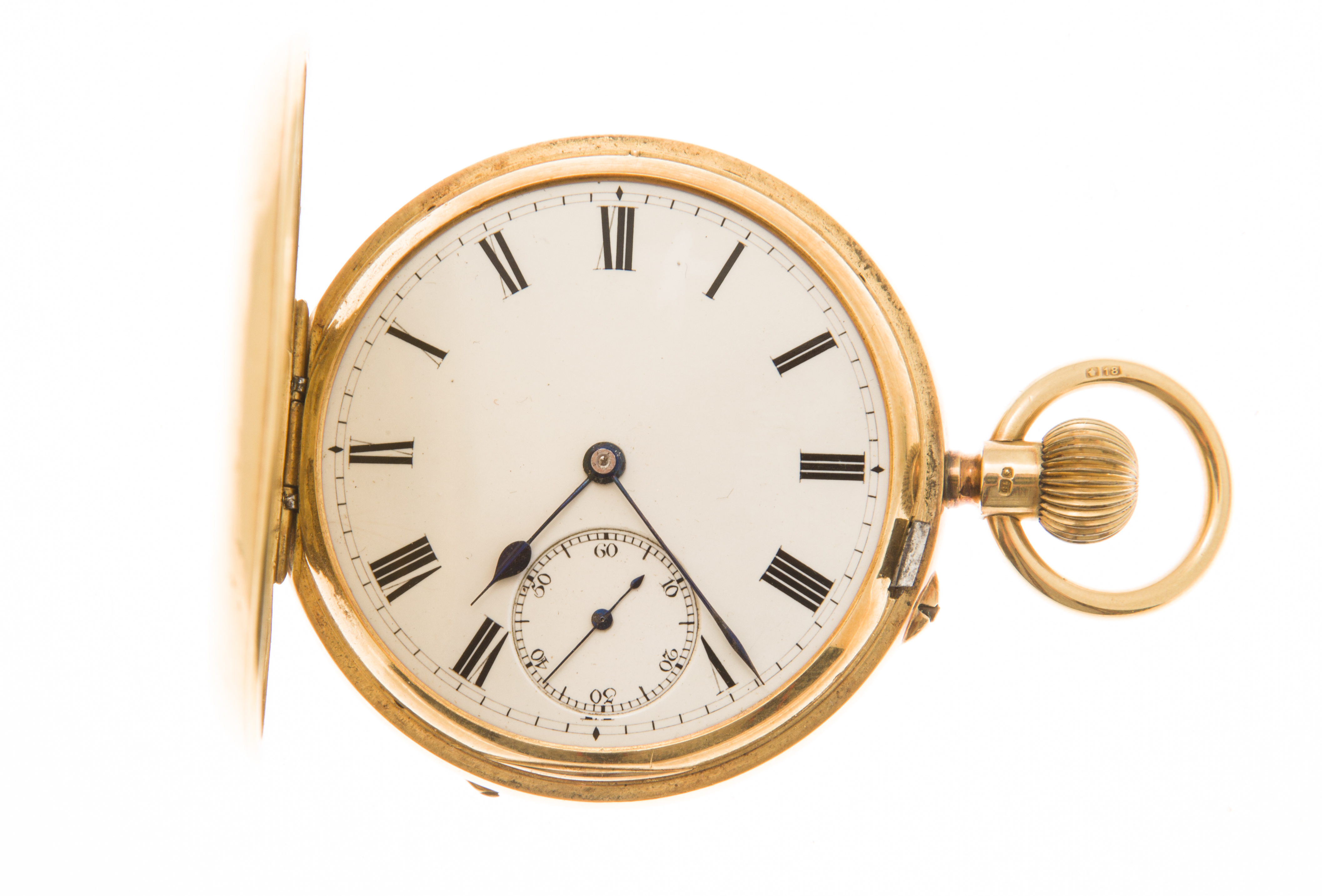 An 18ct gold cased pocket watch