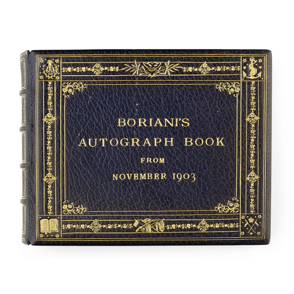 Autograph book of Arnolfo Boriani