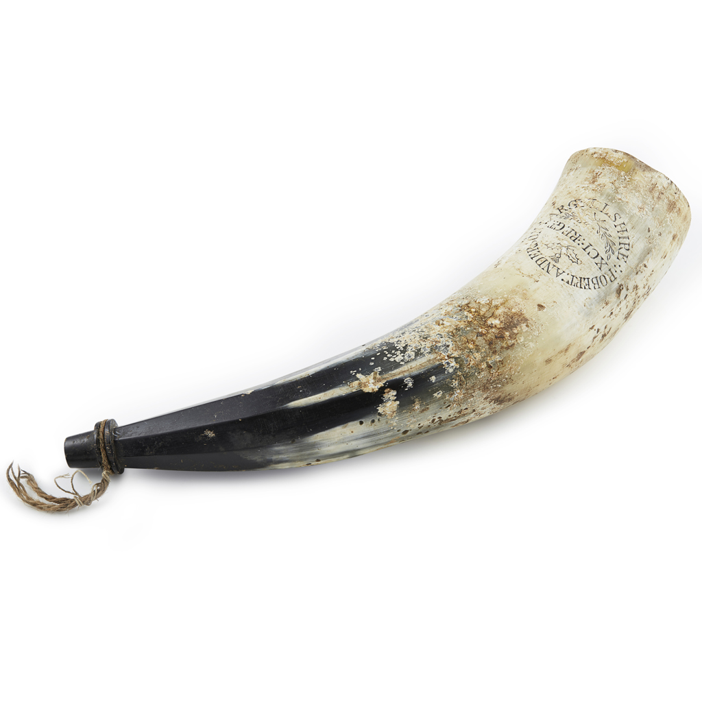 ARGYLLSHIRE HIGHLANDERS - A VOLUNTEER BATTALION POWDER HORN