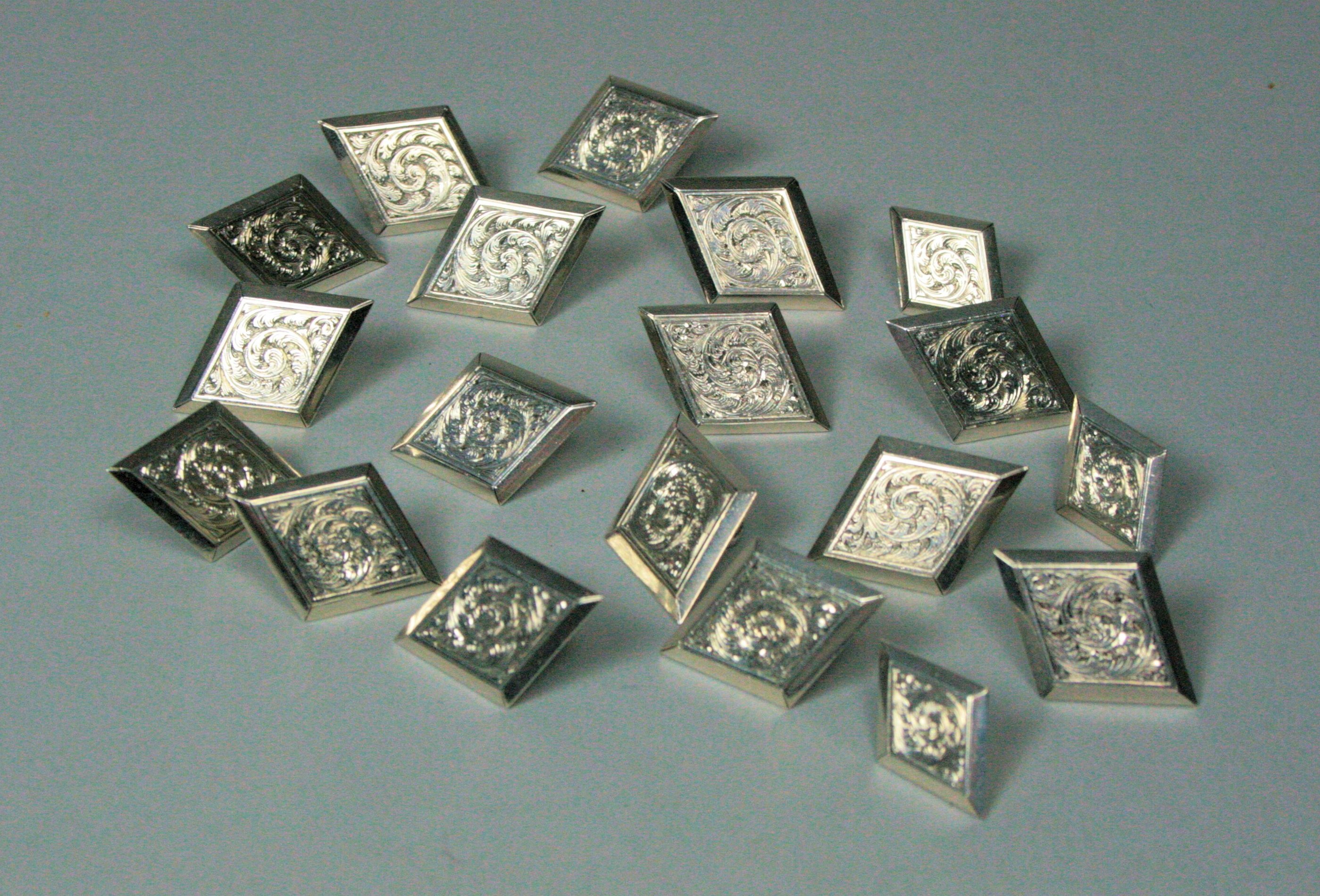 Inverness - a set of Scottish provincial kilt jacket and waistcoat buttons