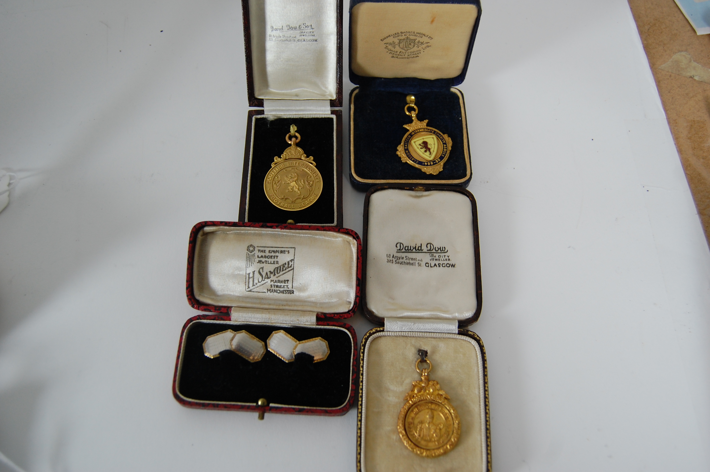 Harry McMenemy - three gold football medals