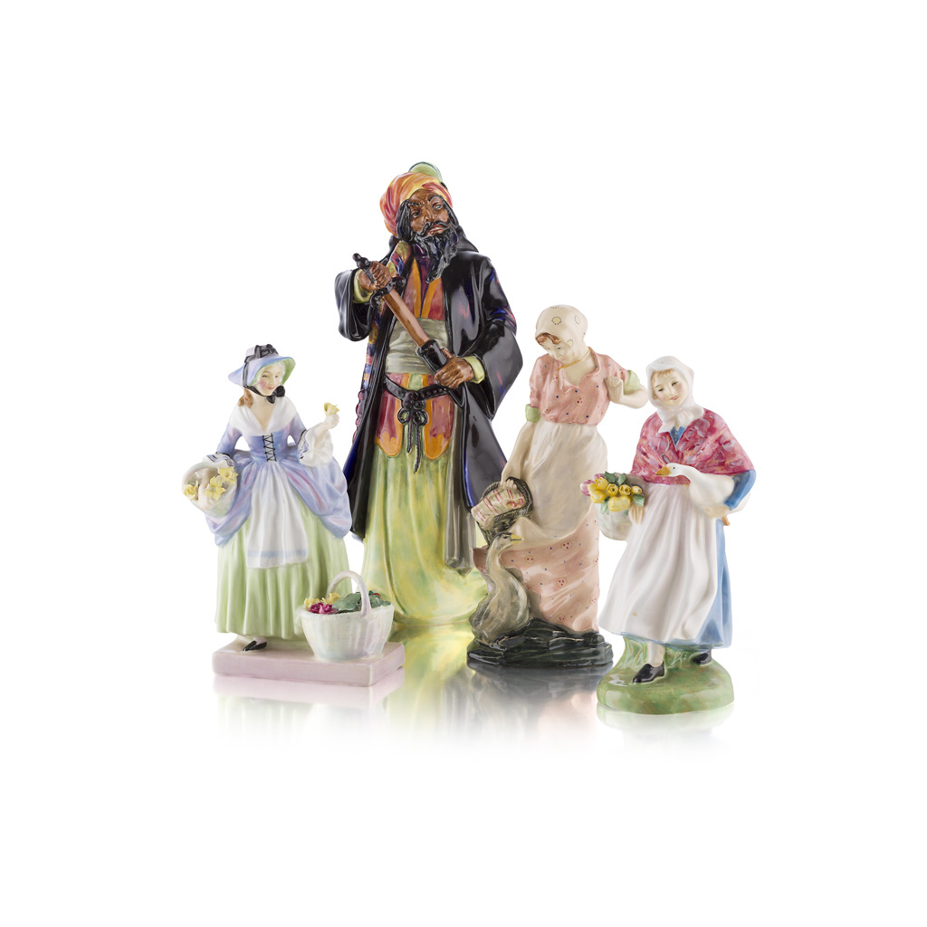 A GROUP OF FOUR ROYAL DOULTON FIGURES