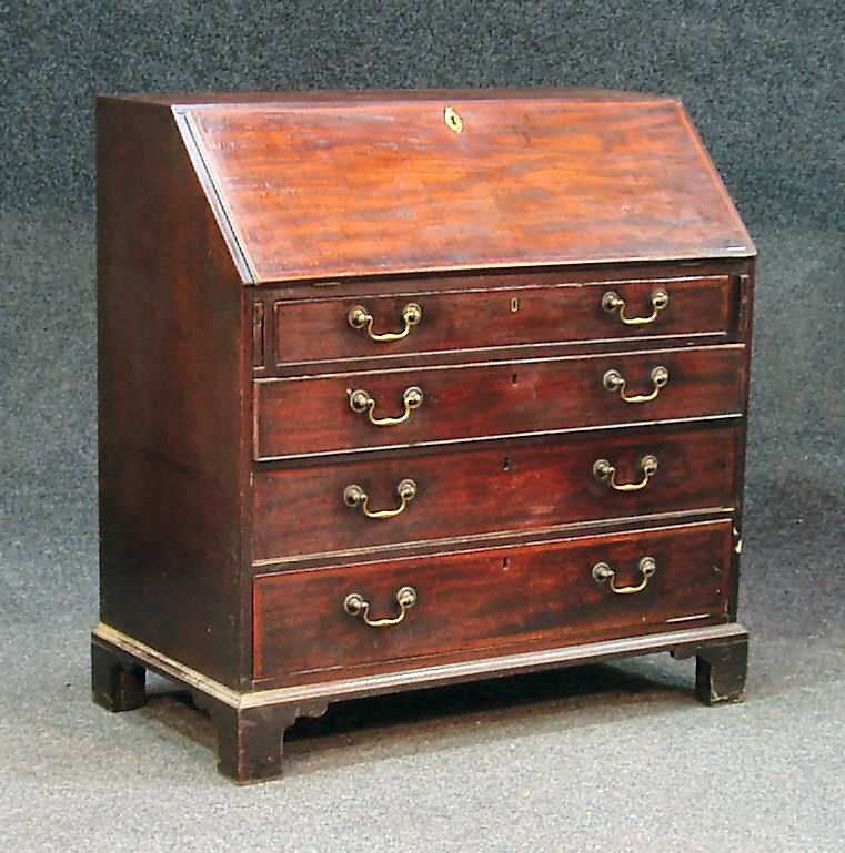 A George III mahogany bureau