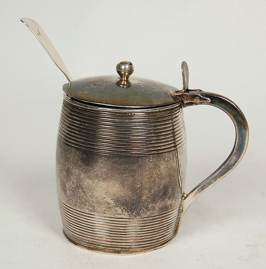 Dundee - a scarce Scottish provincial mustard pot and spoon