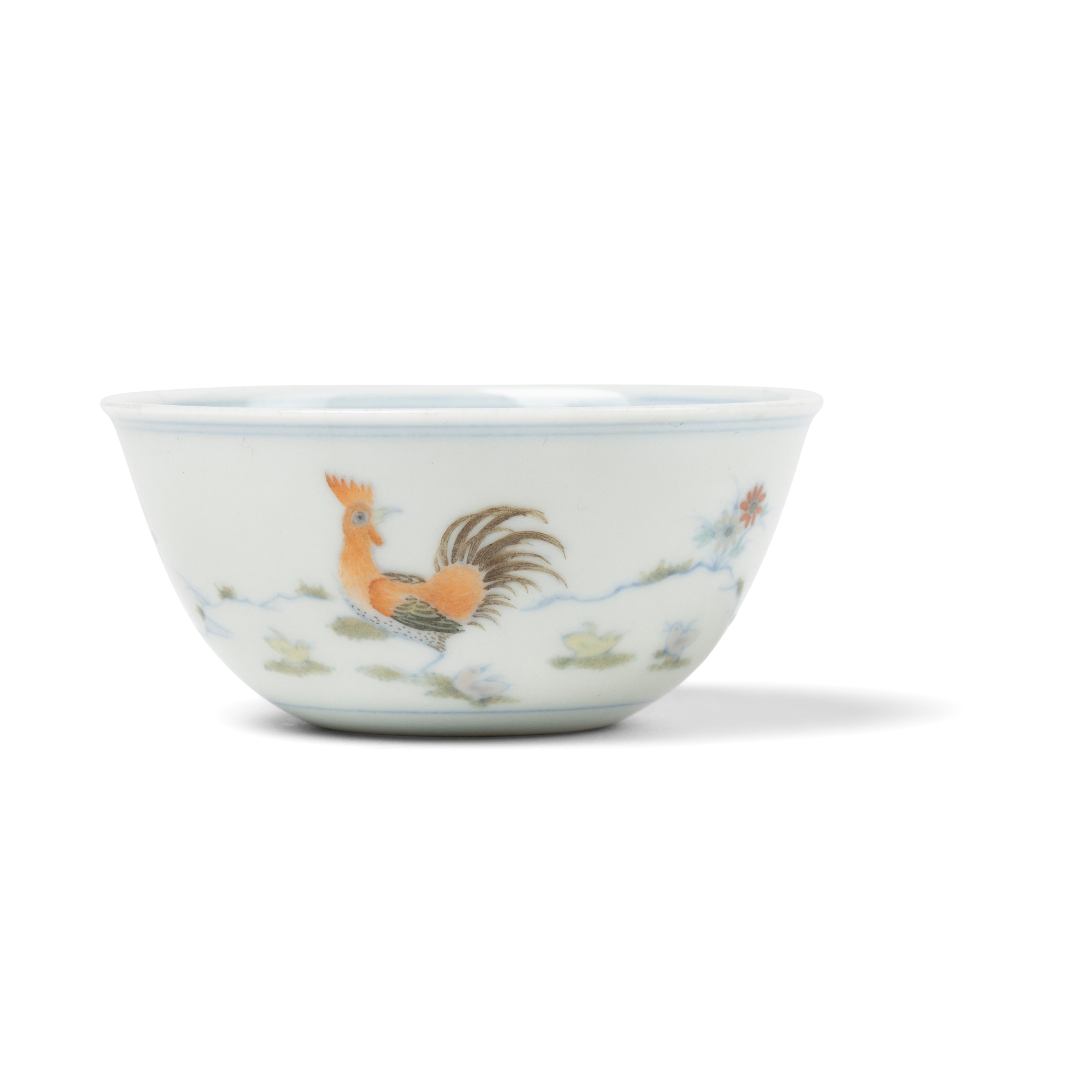 CHINESE DOUCAI 'CHICKEN' CUP