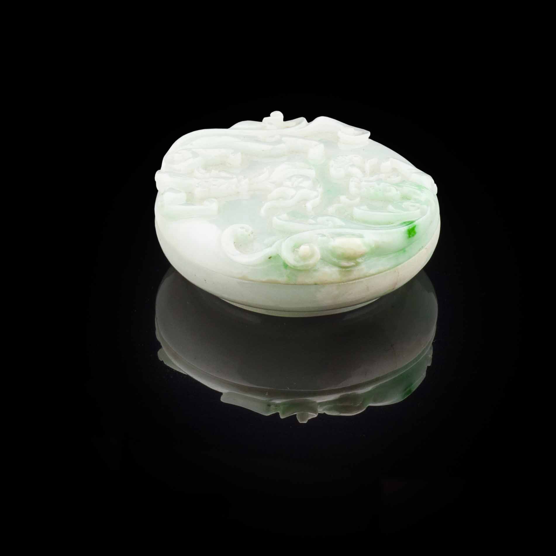 JADEITE BOX AND COVER