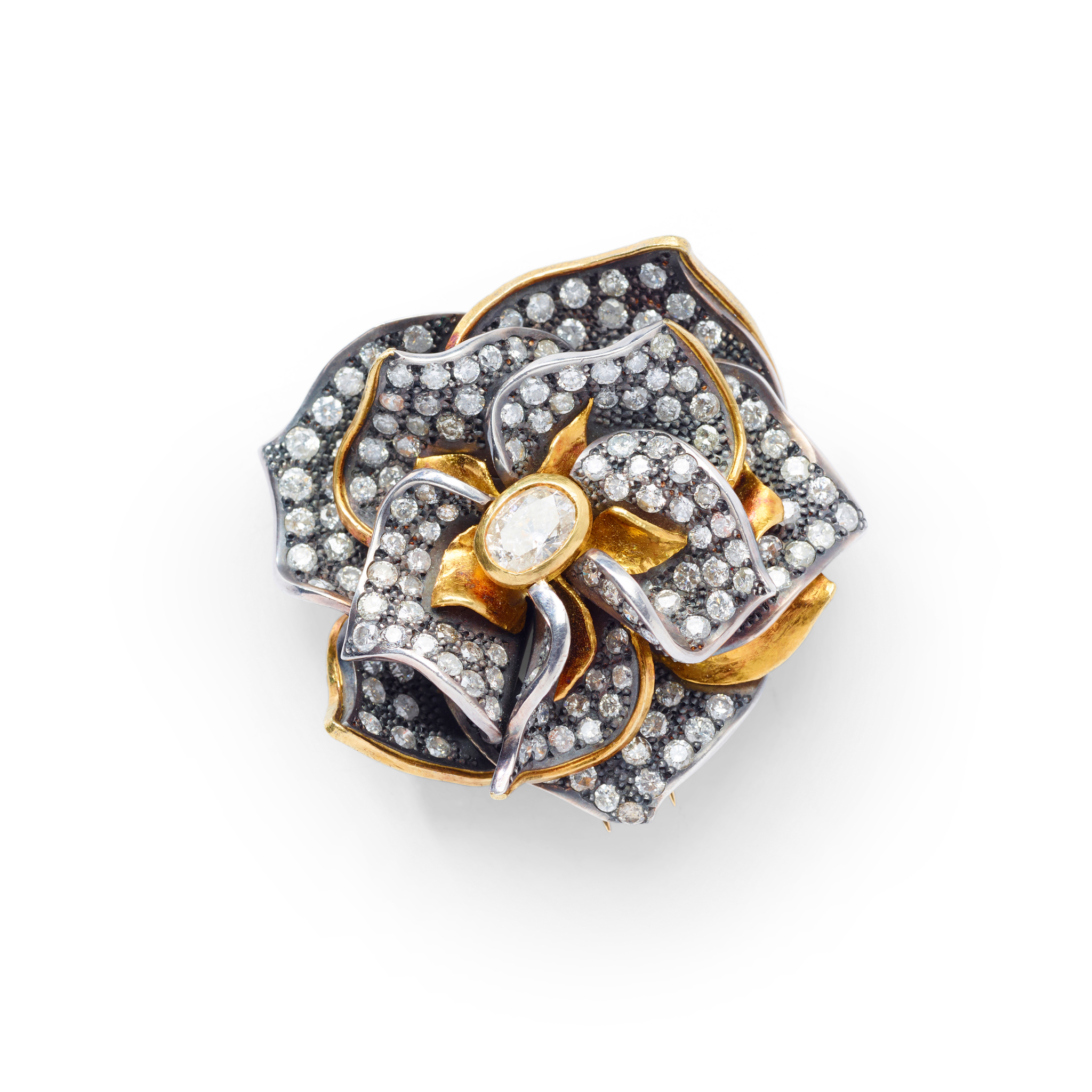 Peter Plöderl: A diamond floral brooch