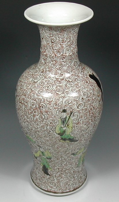 A Chinese baluster vase,