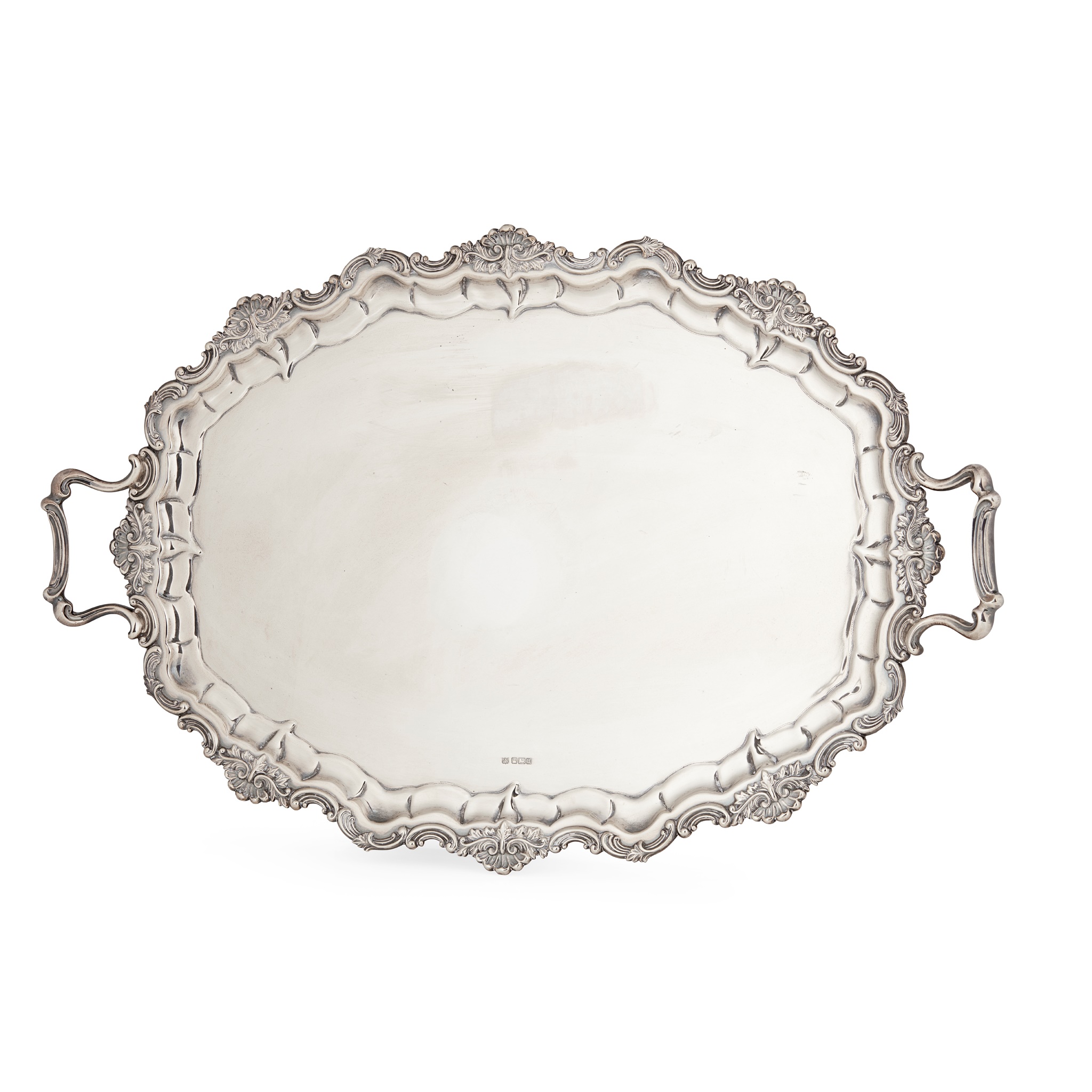 A George V twin-handled tray