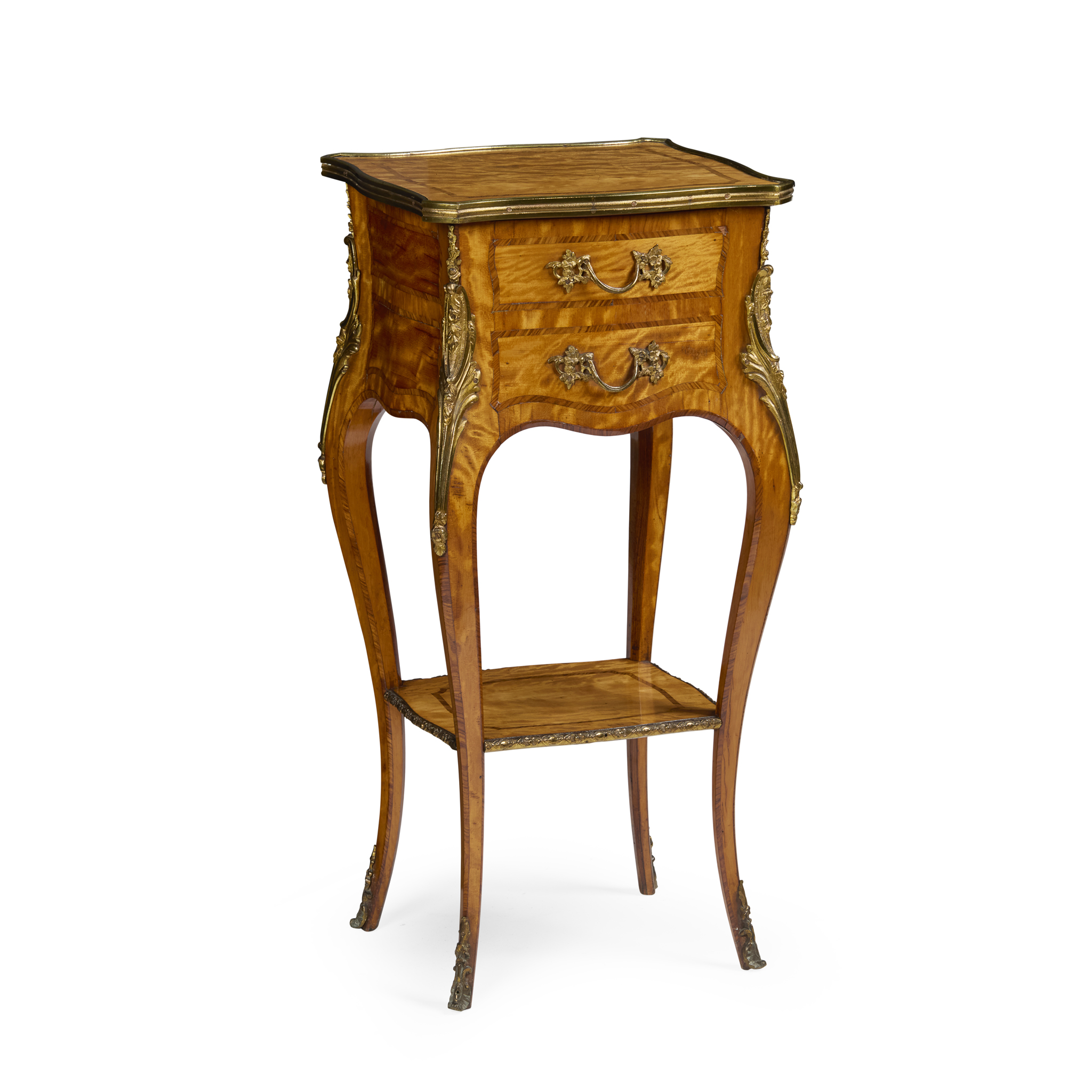 FRENCH SATINWOOD AND KINGWOOD OCCASIONAL TABLE