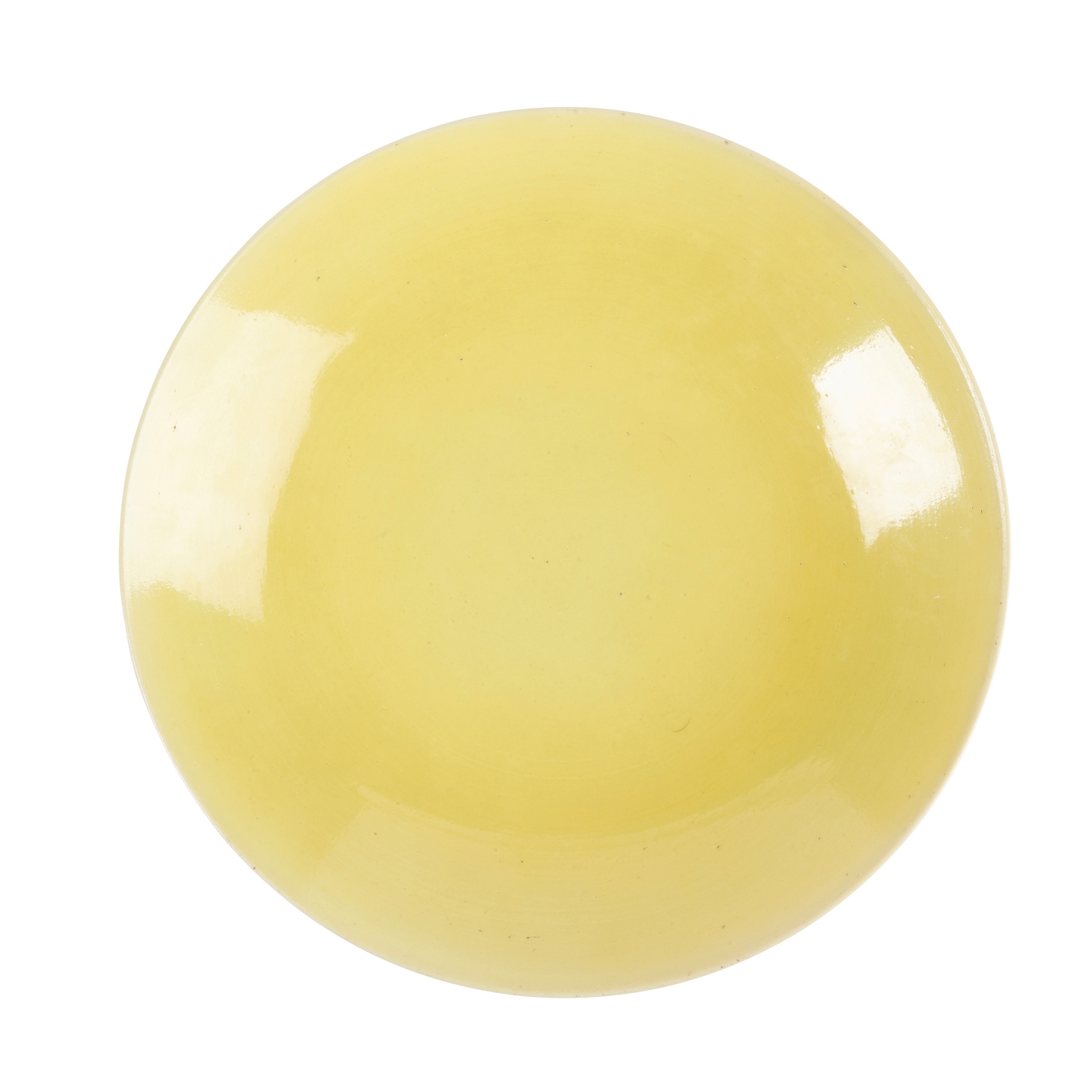 YELLOW-GLAZED PLATE