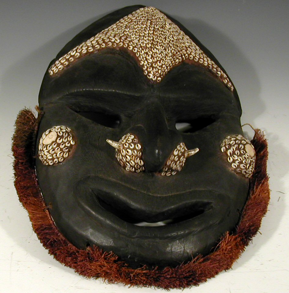 An African dark stained tribal mask,