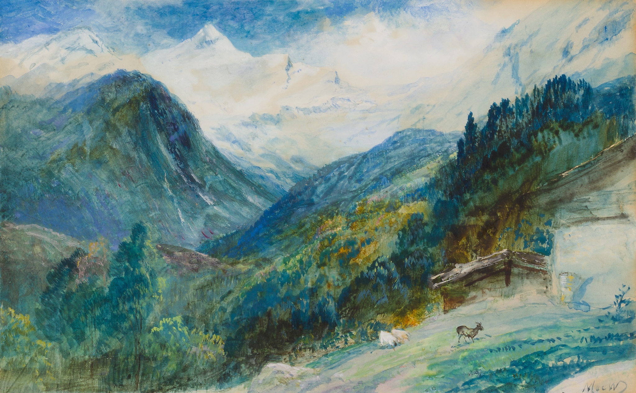 JOHN MACWHIRTER R.A., H.R.S.A., R.I., R.E. (SCOTTISH 1839-1911)