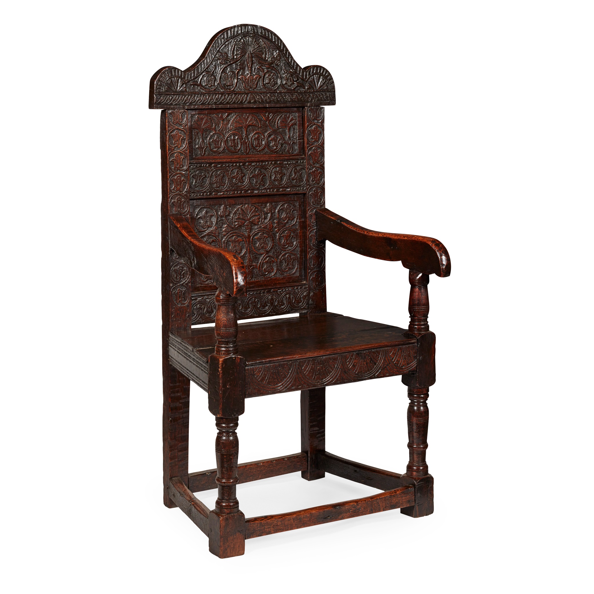 OAK WAINSCOT ARMCHAIR