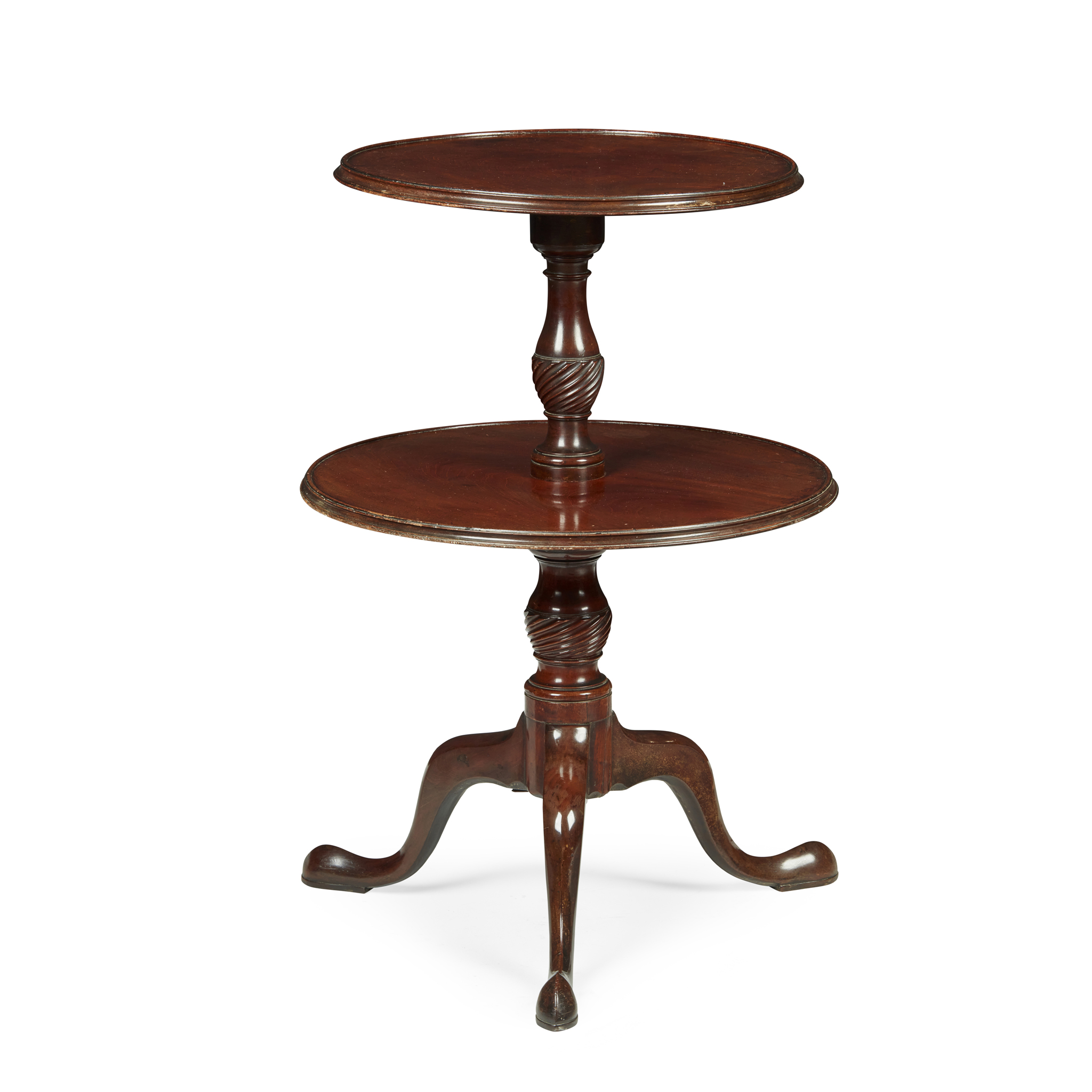 GEORGE III MAHOGANY DUMBWAITER