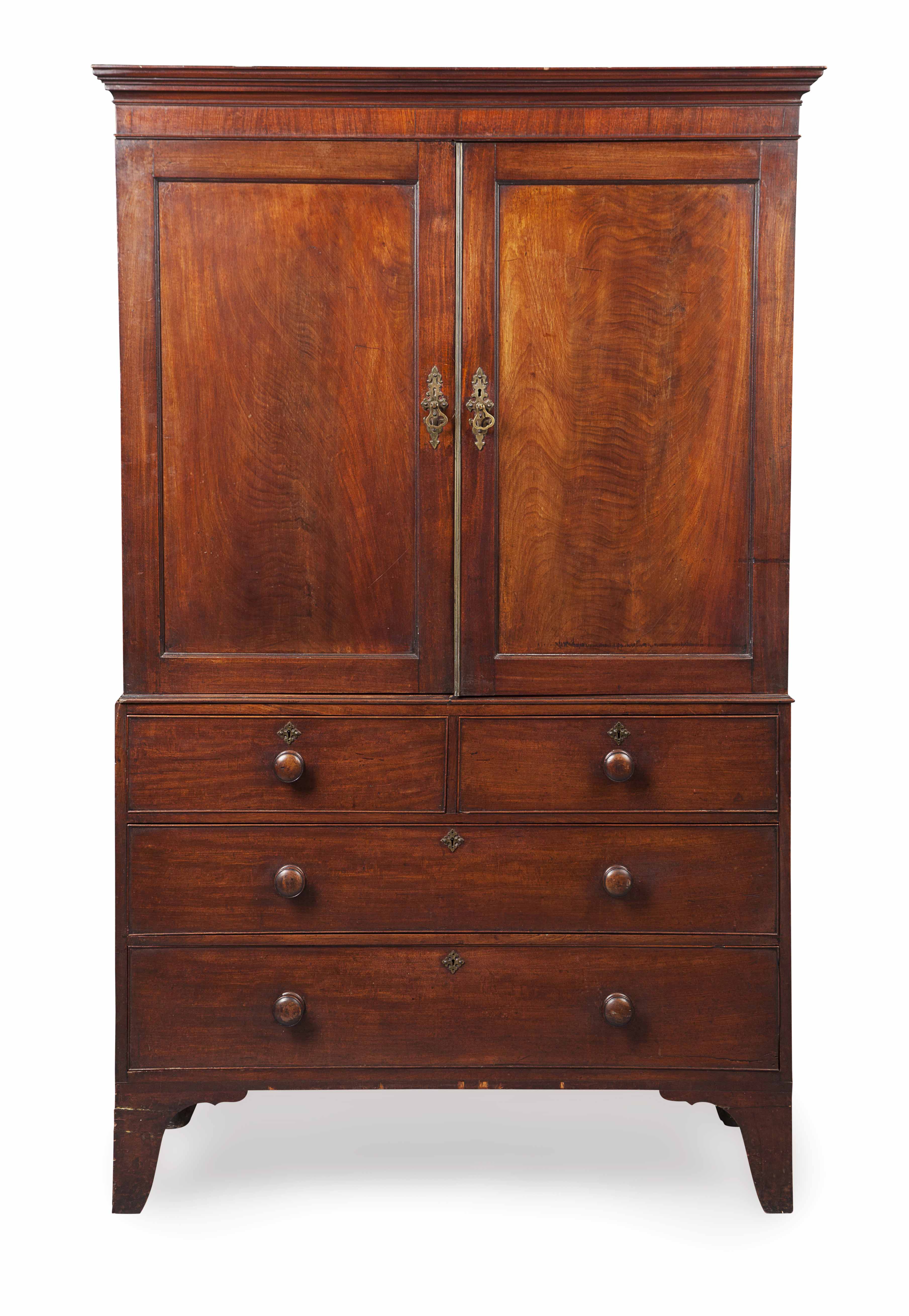 REGENCY MAHOGANY LINEN PRESS
