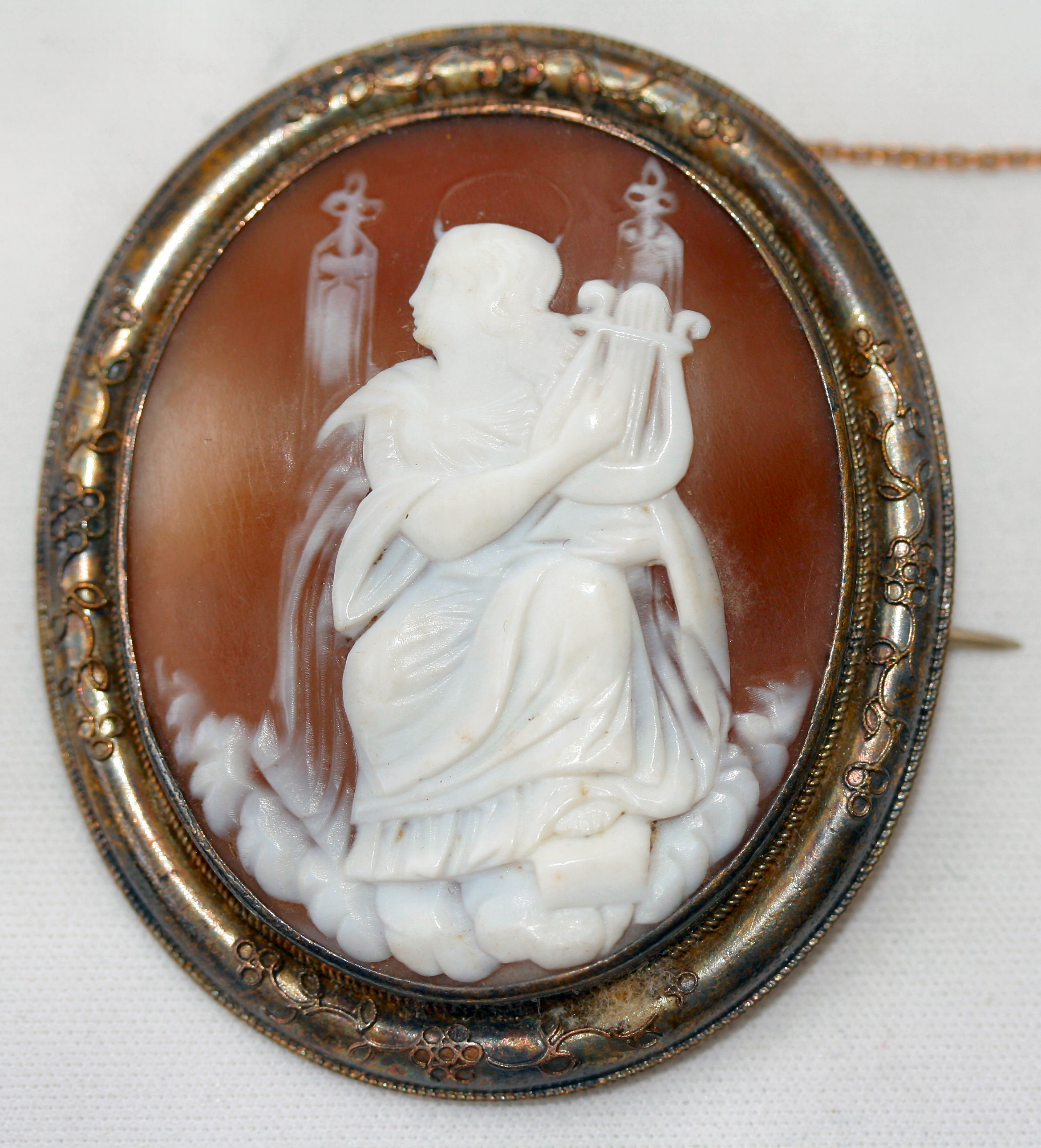 A group of three Victorian carved shell cameo brooches