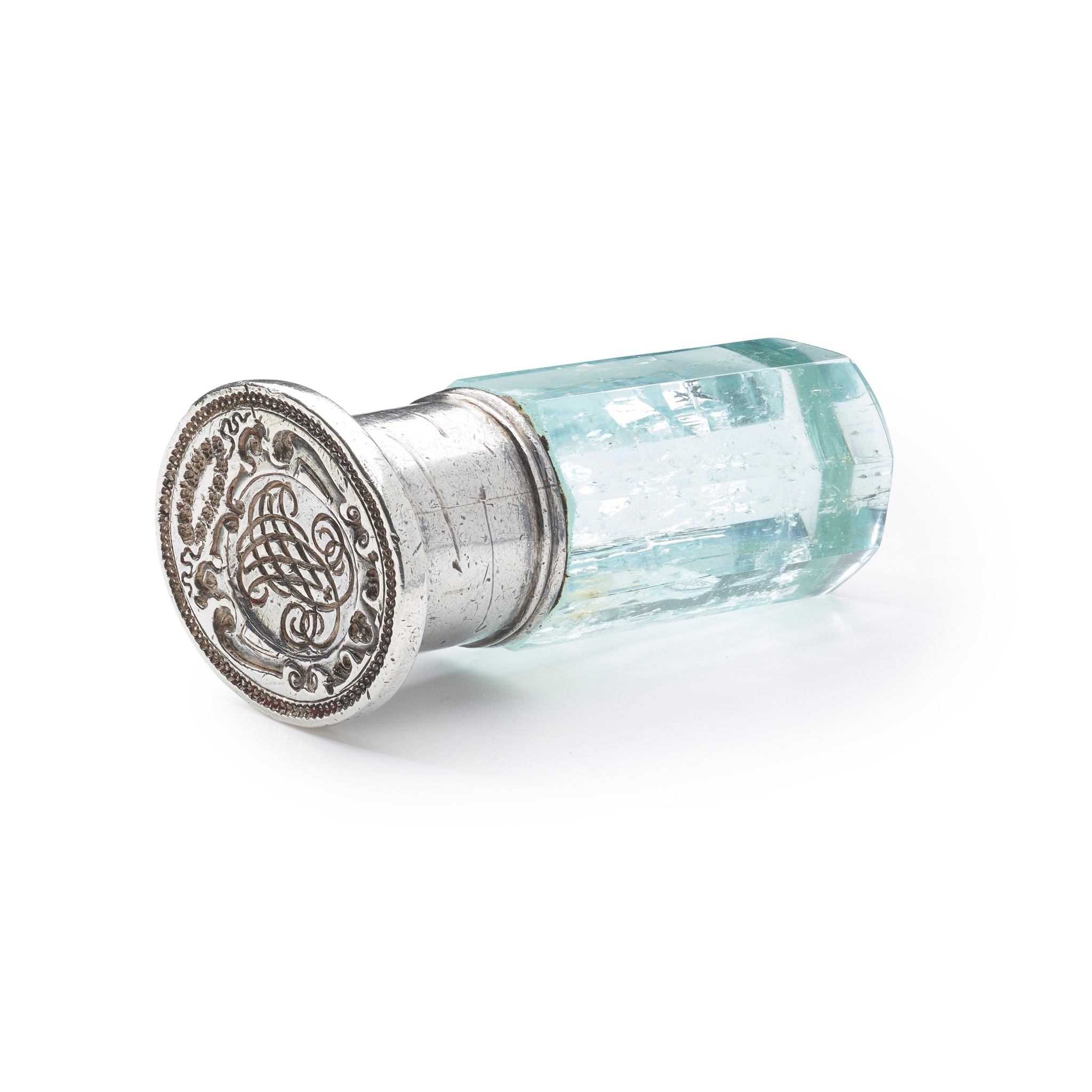 A Continental aquamarine desk seal