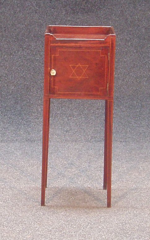 A George III mahogany night cupboard,