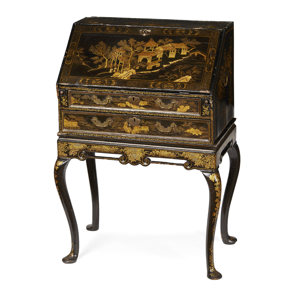GEORGE I JAPANNED BUREAU