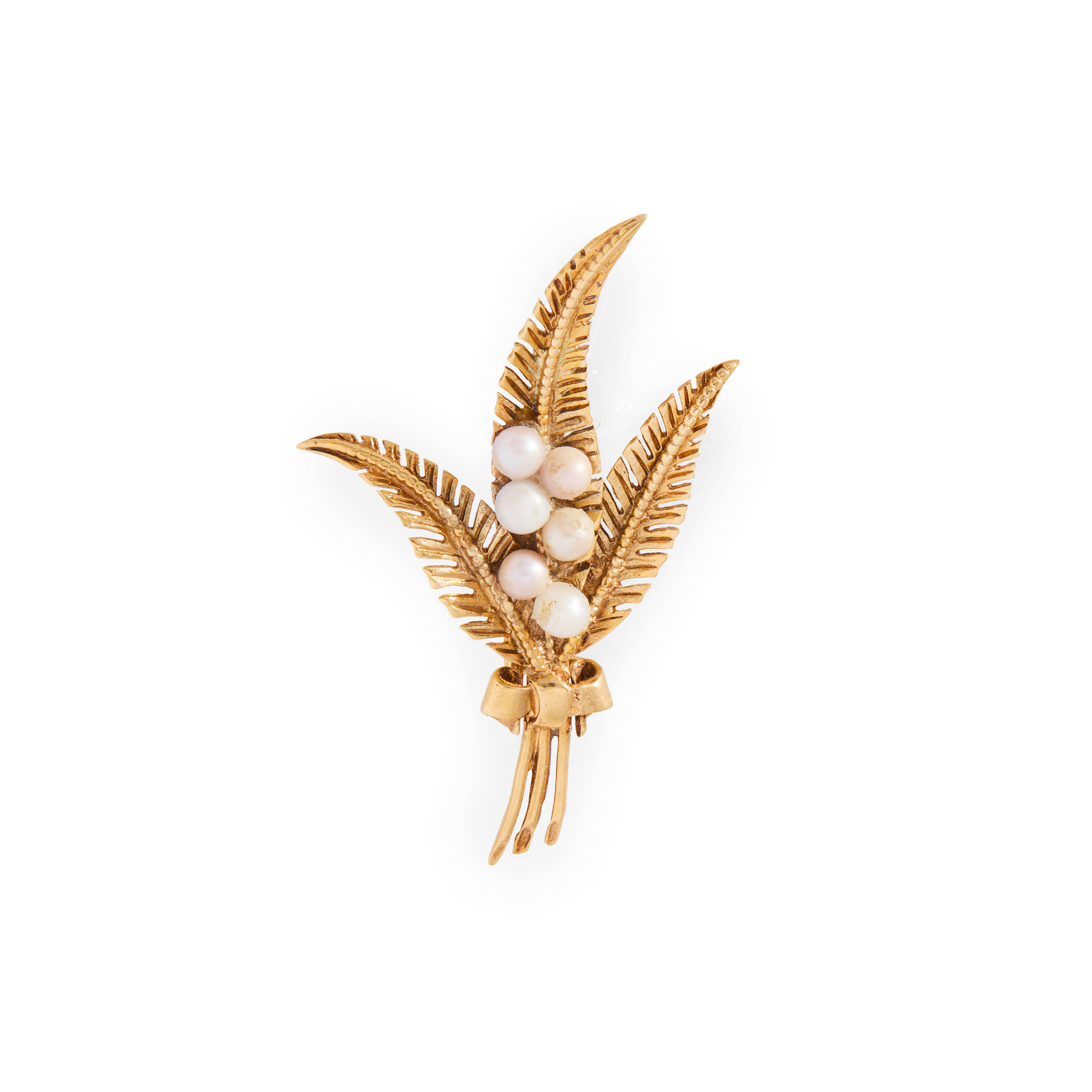 Cairncross of Perth: A Scottish freshwater pearl 'Fern' brooch