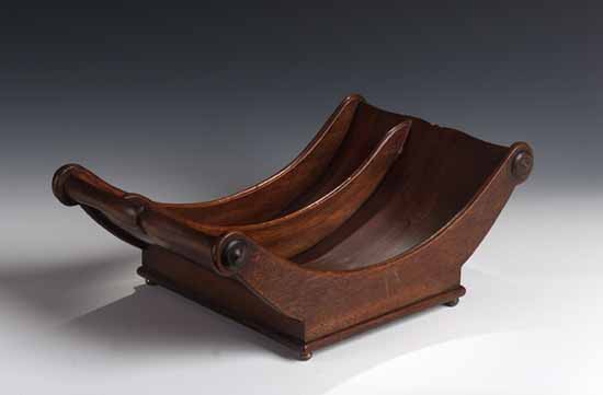 A George III mahogany cheese coaster