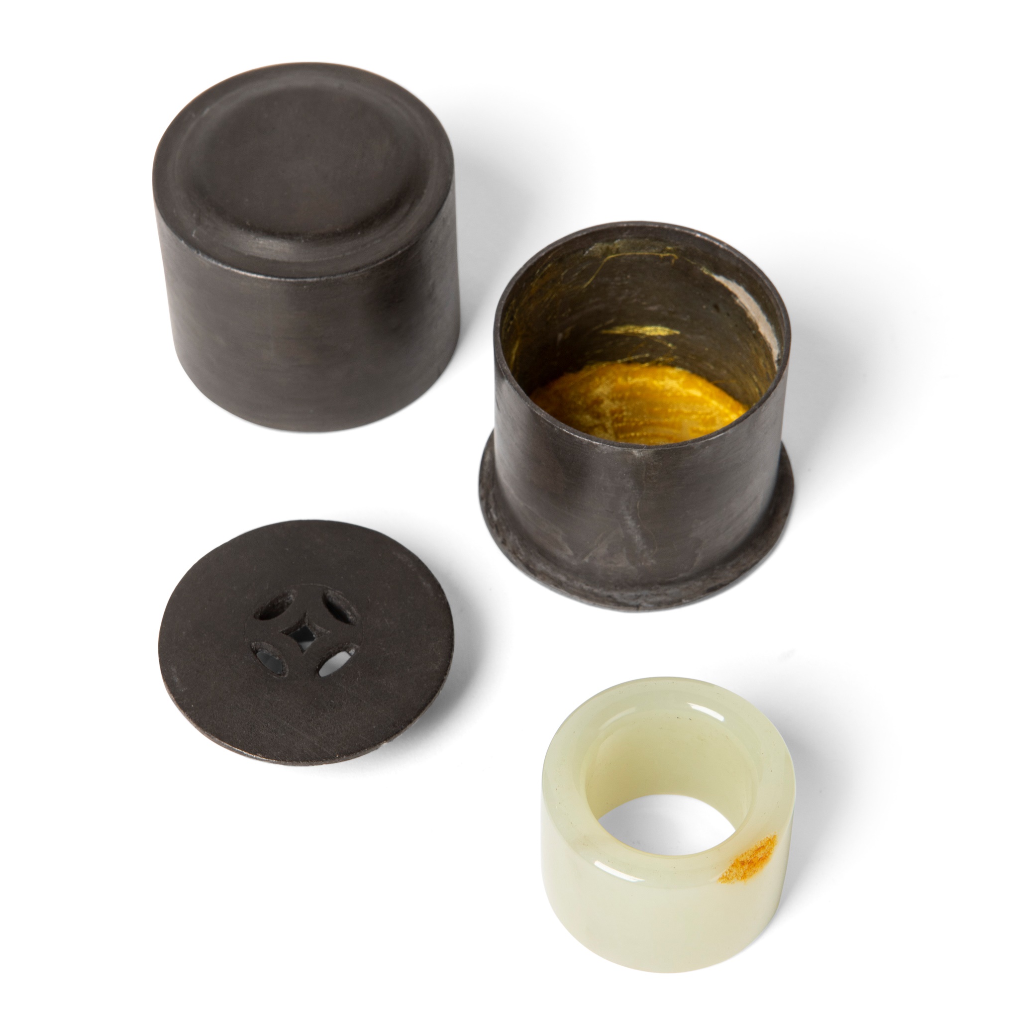 PALE CELADON JADE THUMB RING