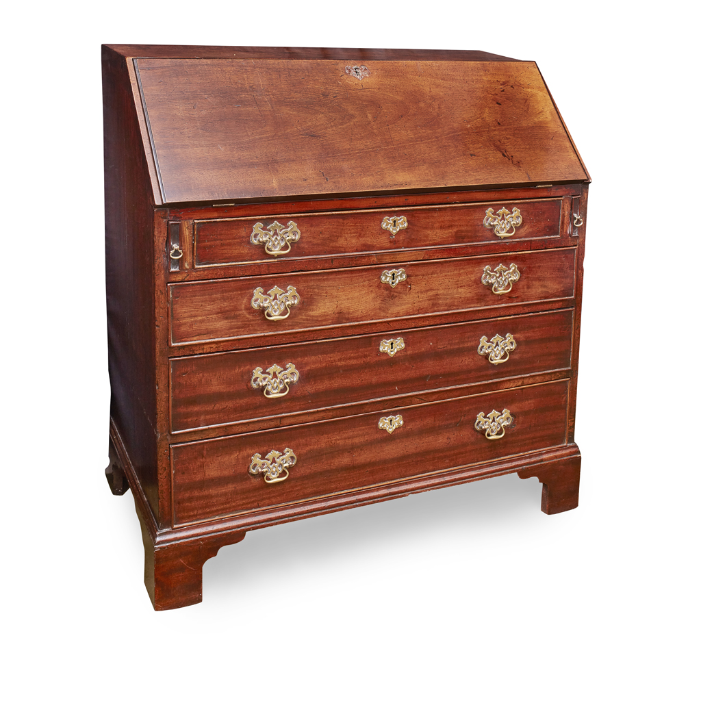 GEORGE III MAHOGANY BUREAU