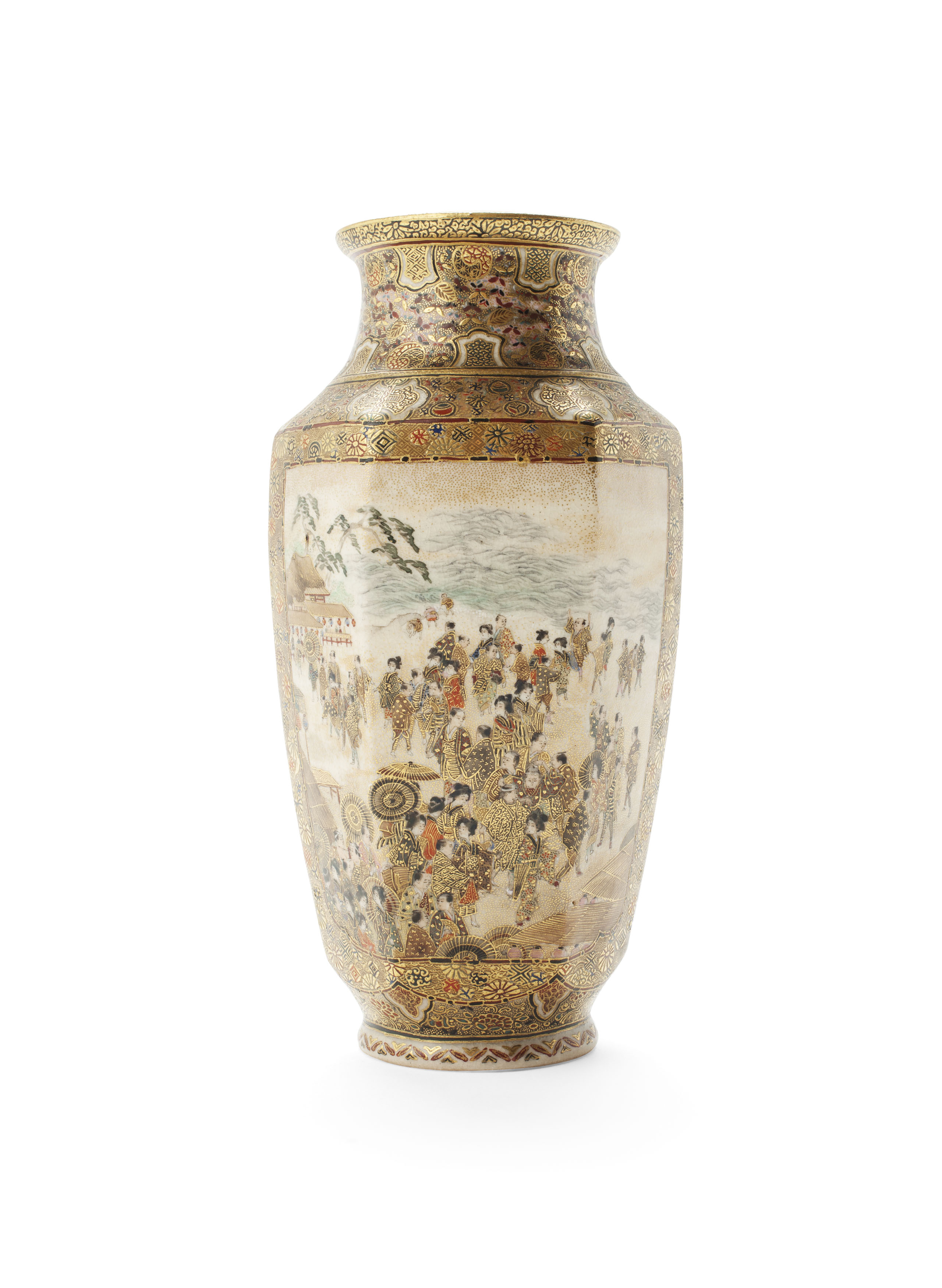 FINE JAPANESE SMALL SATSUMA VASE