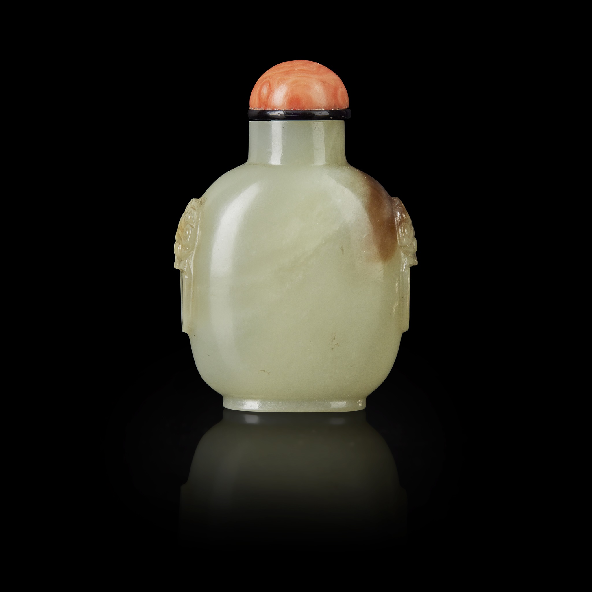 CELADON JADE SNUFF BOTTLE