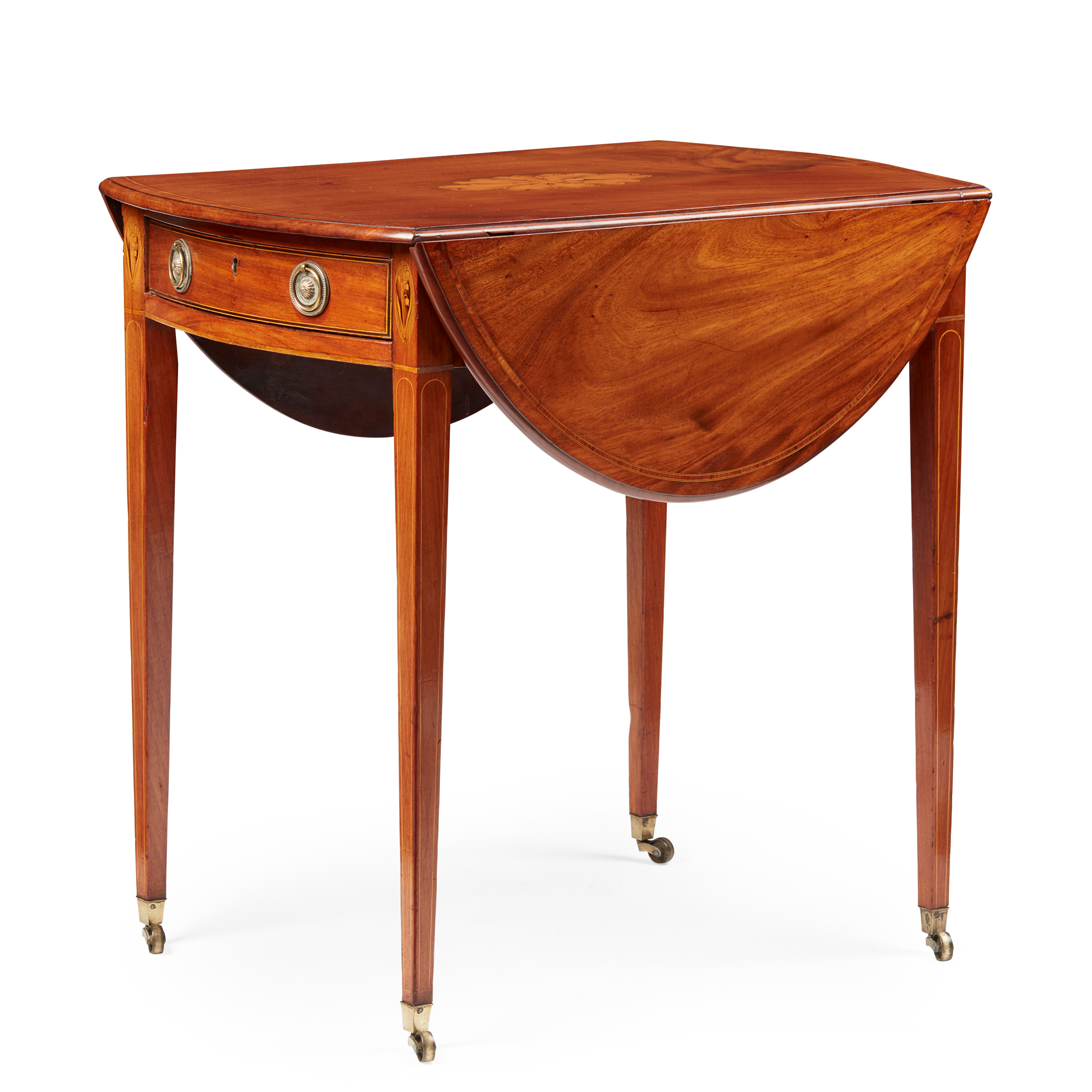 LATE GEORGE III MAHOGANY PEMBROKE TABLE