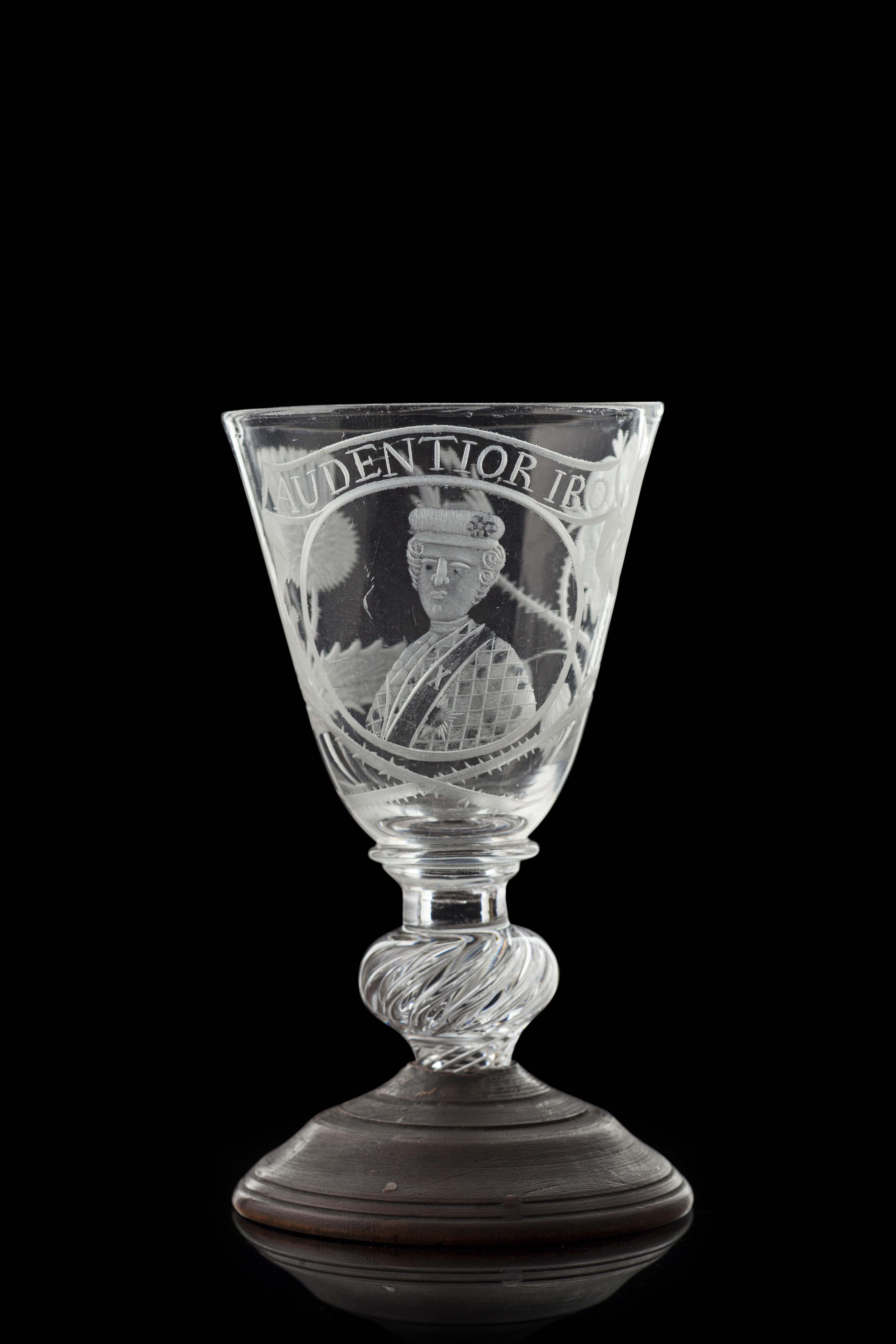 The Fingask ‘King over the water’ wine glass