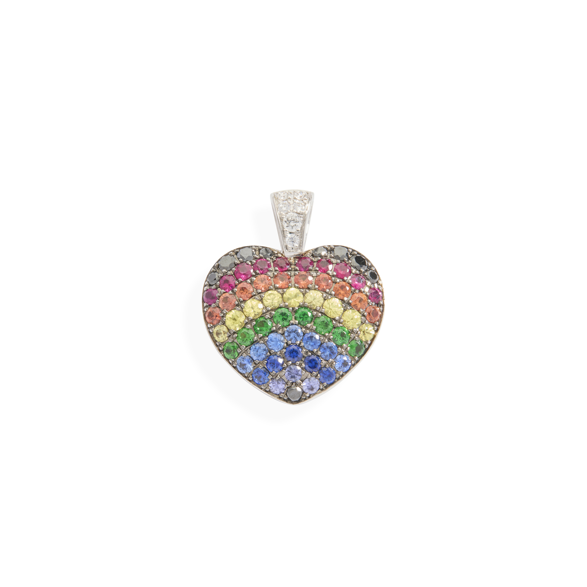 Theo Fennell: An 18ct gold multi-gem Rainbow ‘Art pendant