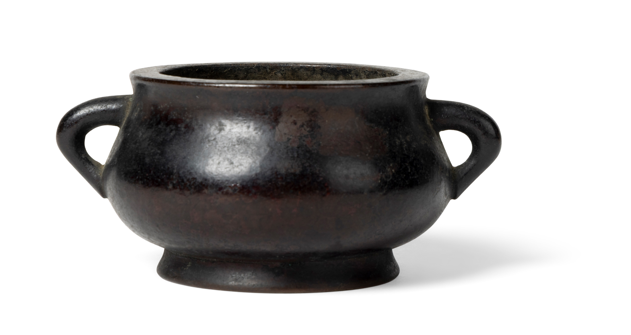 CHINESE BRONZE HANDLED CENSER