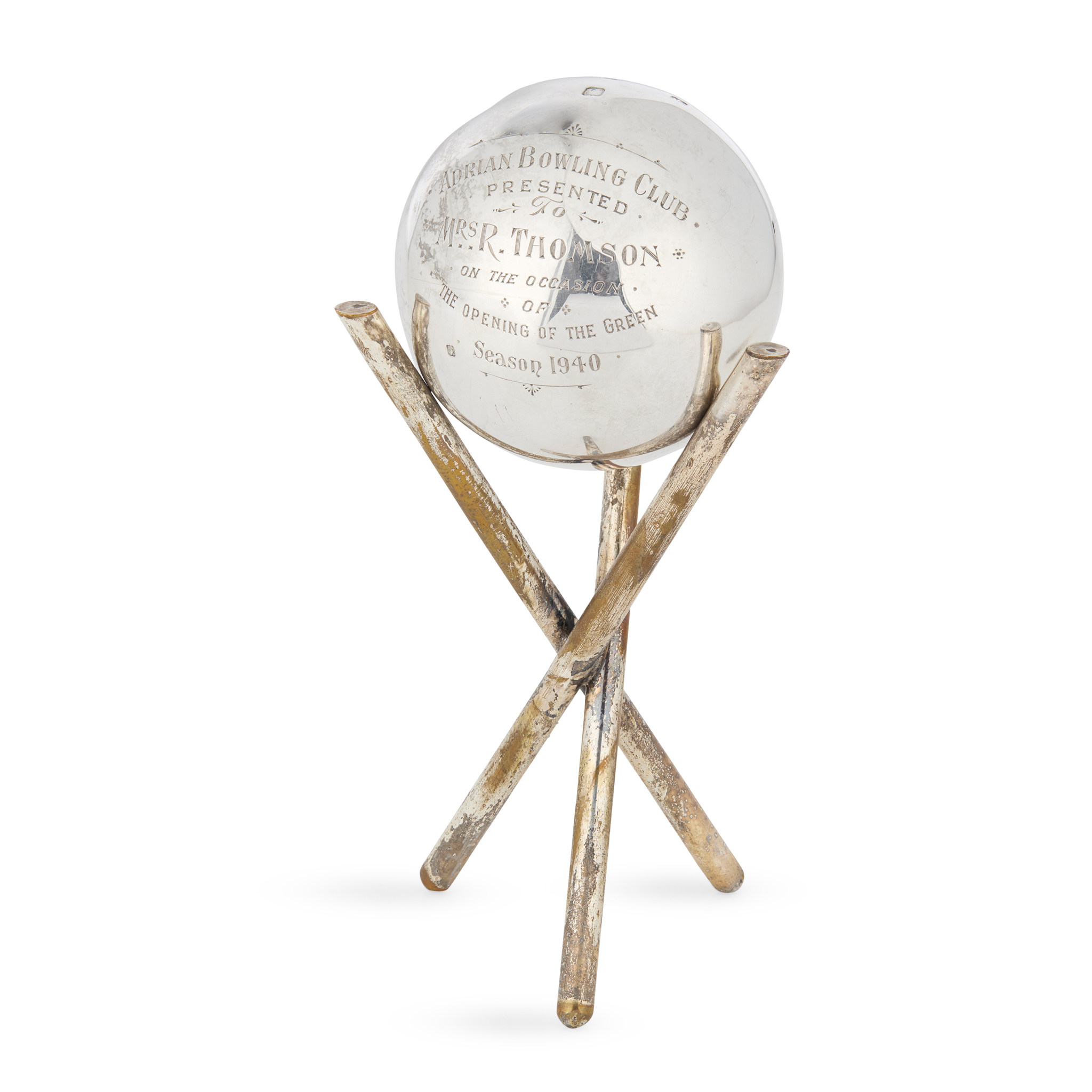 A 1930s BOWLING CLUB TROPHY