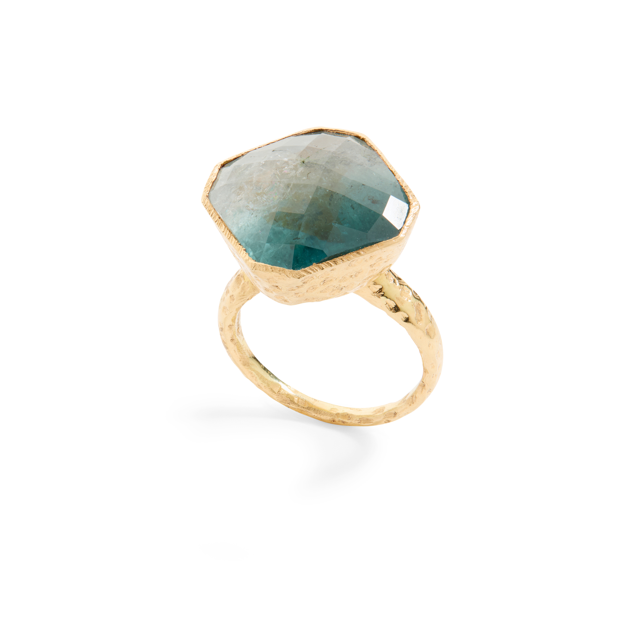 An 18ct Gold Green Tourmaline Cocktail Ring