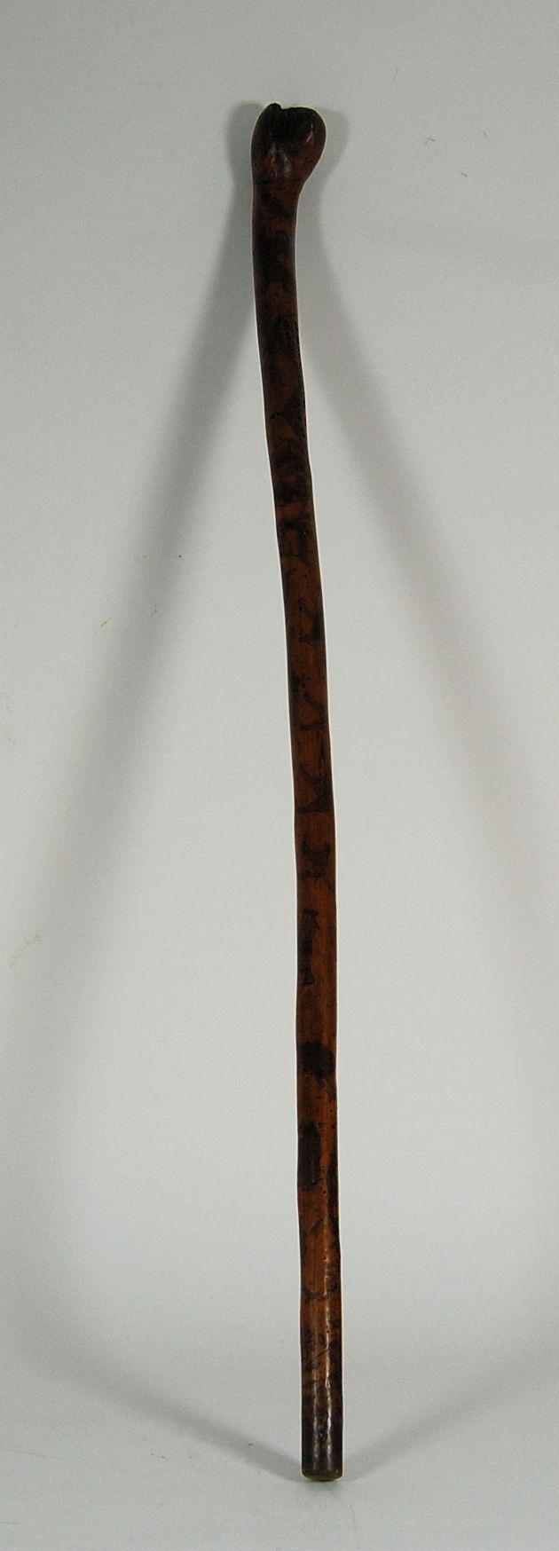 NARRATIVE WALKING STICK, THOUGHT TO BE THAT OF WILLIAM GILL THE EXPLORER