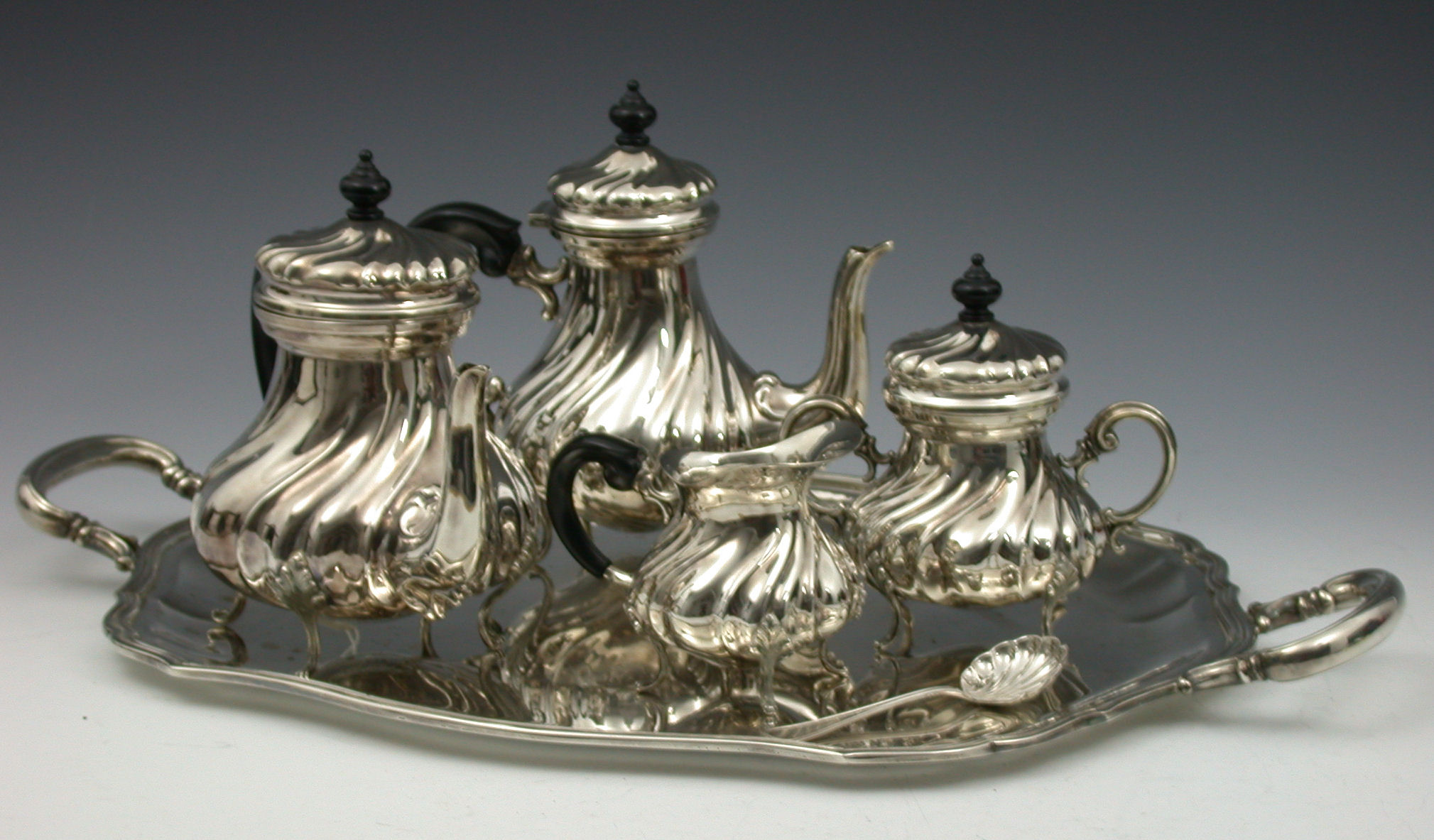 An Italian silver tea and coffee service,