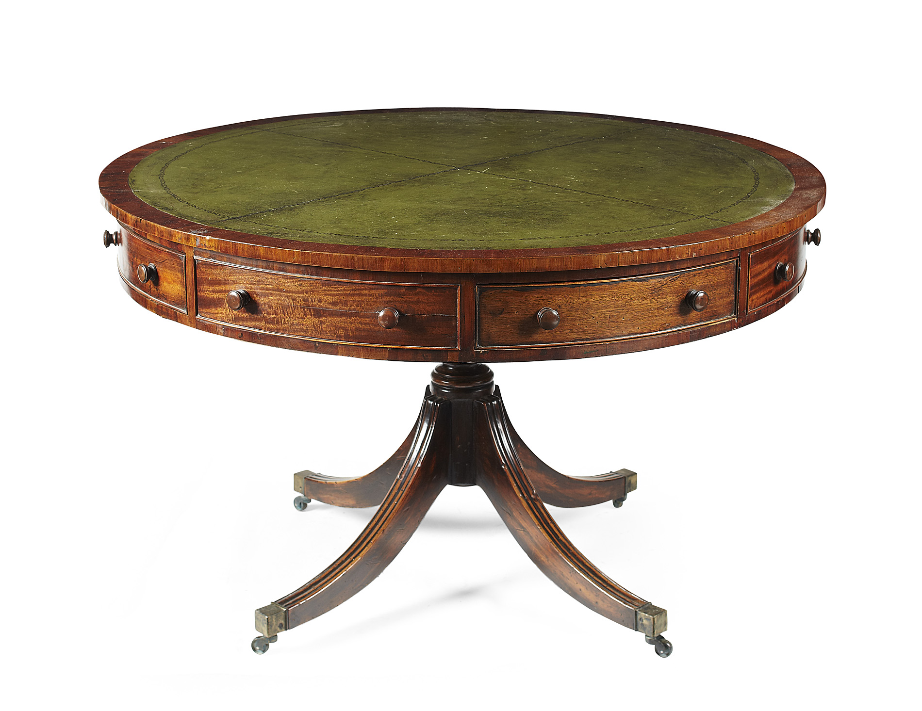 GEORGE IV MAHOGANY DRUM TABLE
