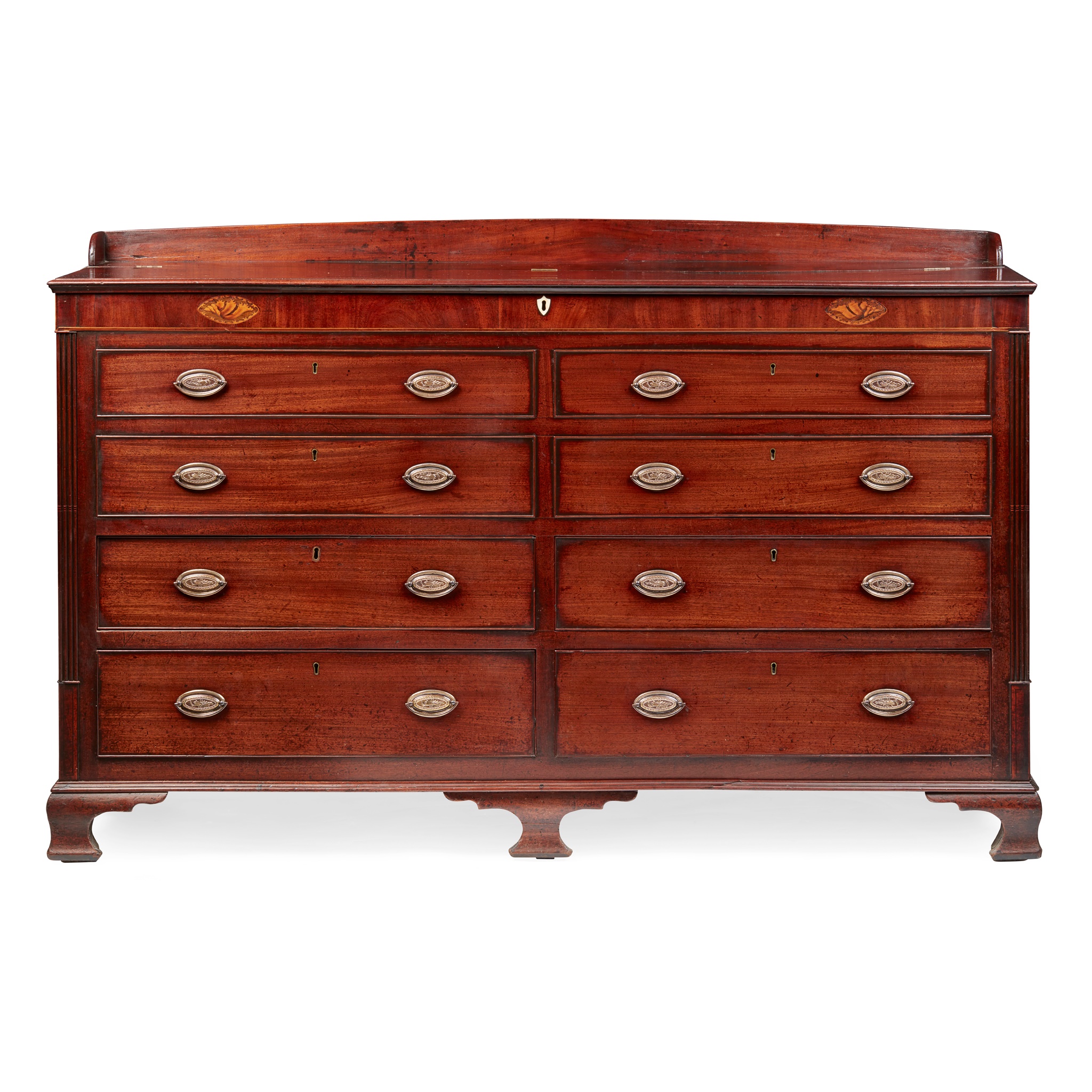 GEORGE III MAHOGANY MULE CHEST