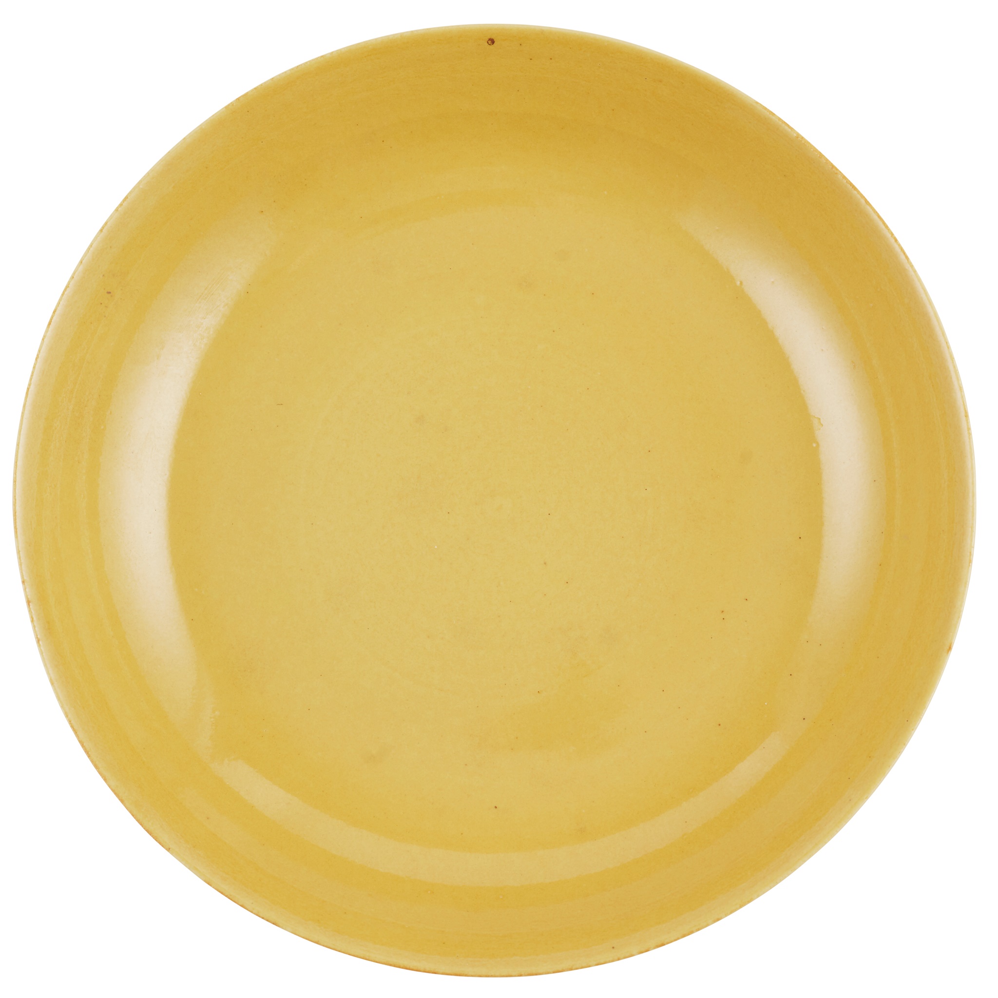 YELLOW-GLAZED PLATE