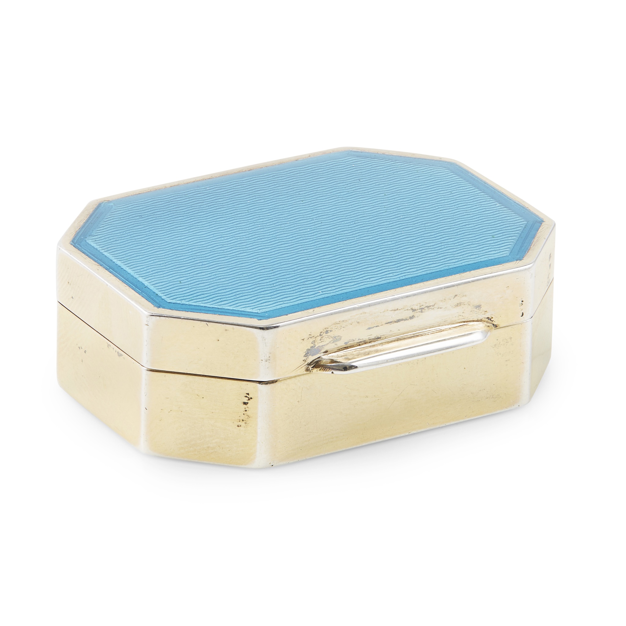An enamelled patch box, Cartier