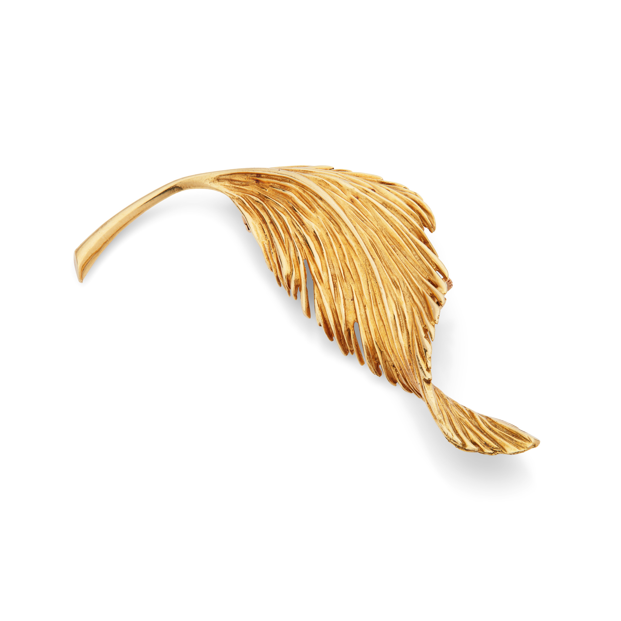 Van Cleef & Arpels: A feather brooch, second half of the 20th century