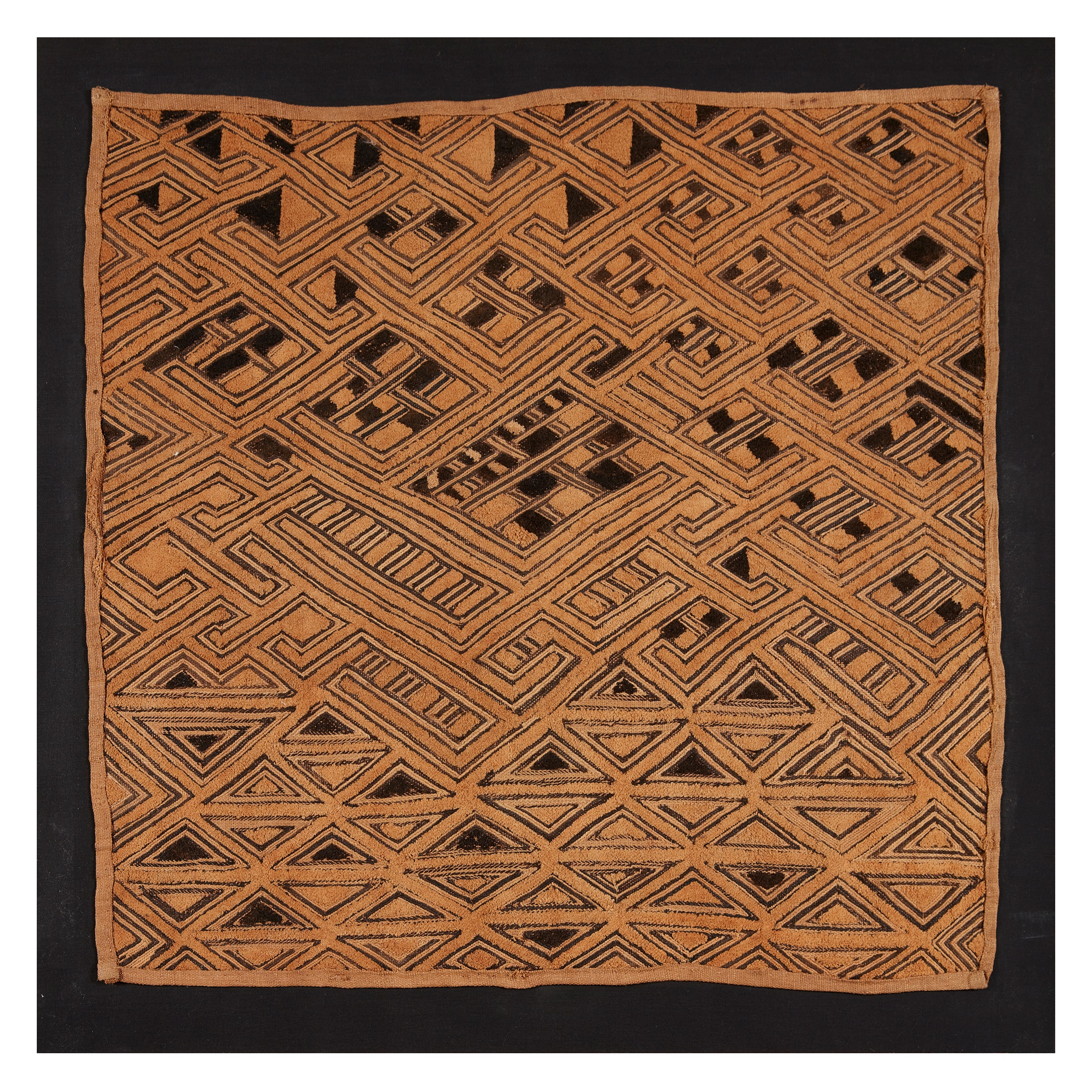 COLLECTION OF FOUR KUBA SHOOWA CLOTHS