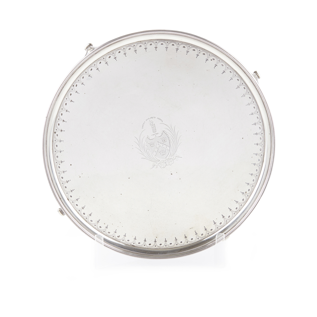 A LARGE GEORGE III SALVER