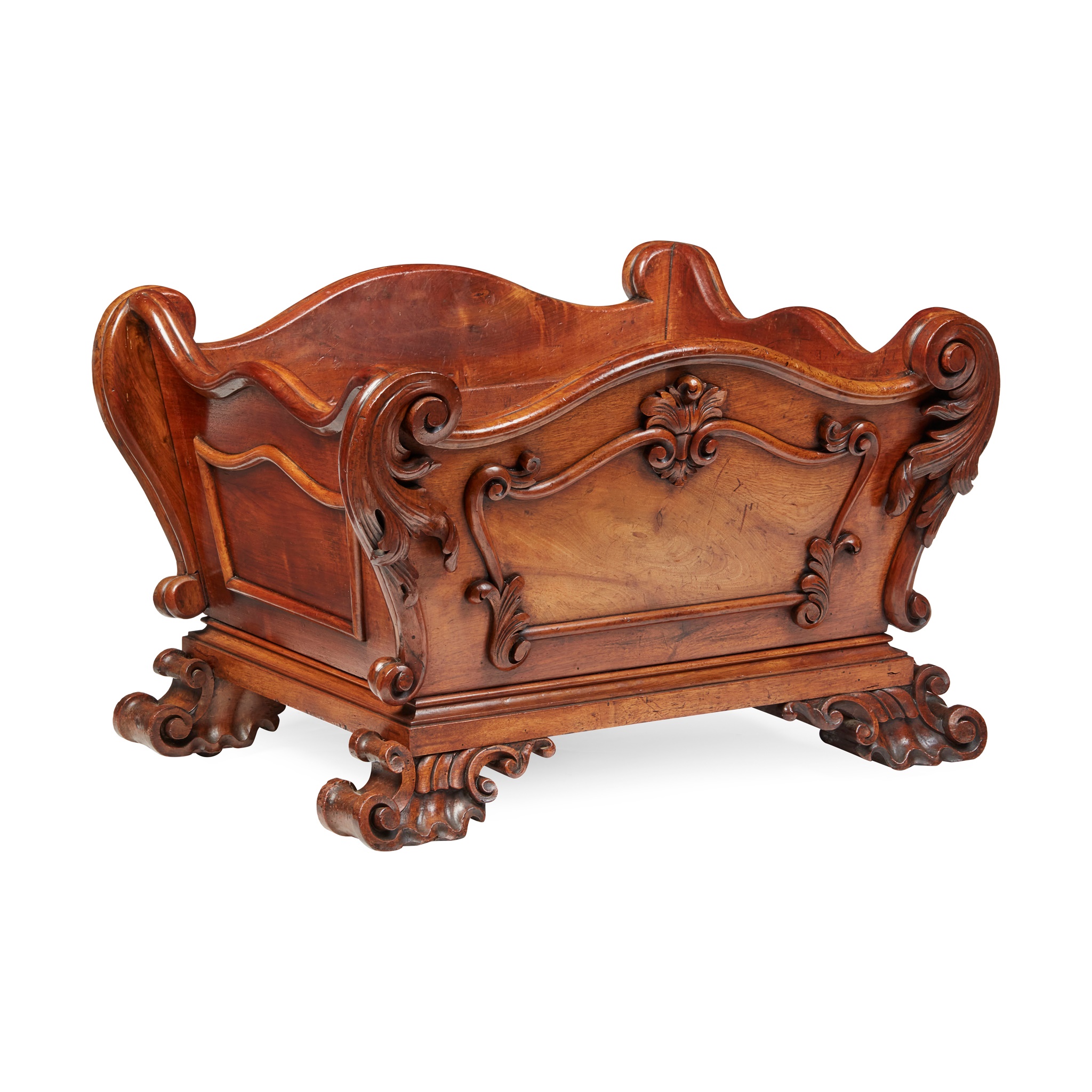 WILLIAM IV MAHOGANY OPEN WINE COOLER