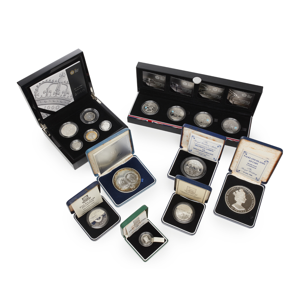 U.K. - A group of various silver, proof, Piedfort proof coins and sets