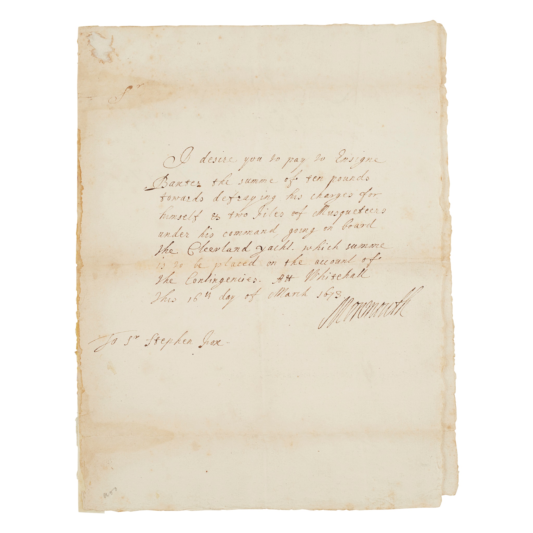 Monmouth, James, Duke of (1649-1685)